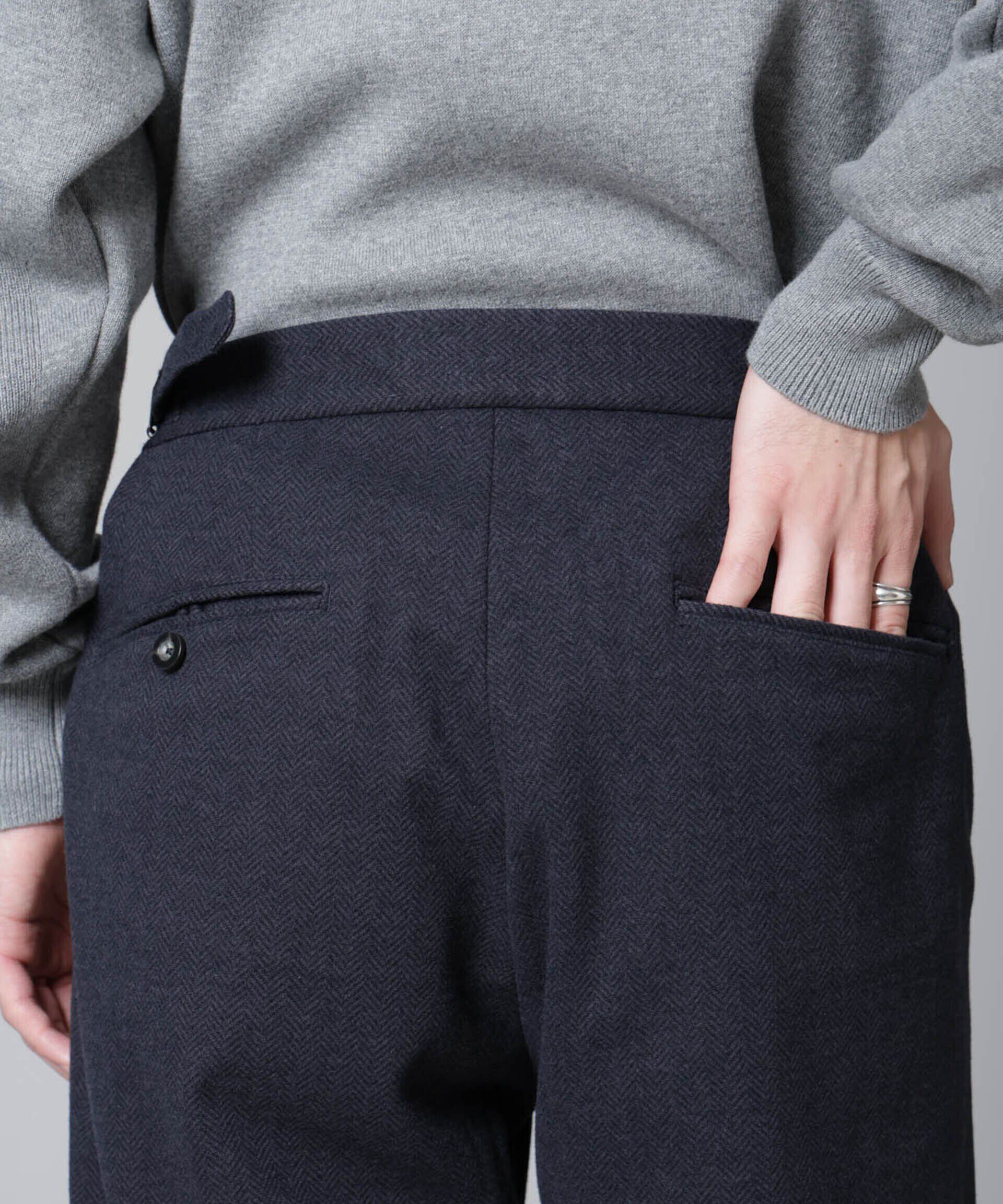 nano･universe「ツイードライク ドレストラウザー」|チノ|