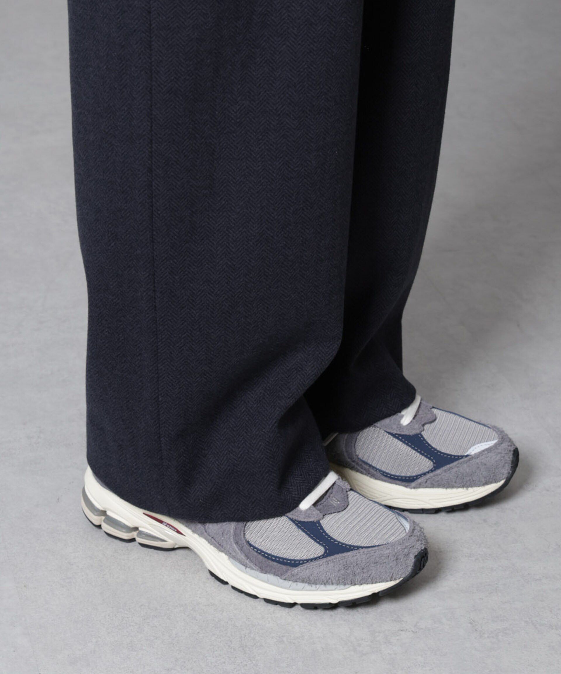 nano･universe「ツイードライク ドレストラウザー」|チノ|