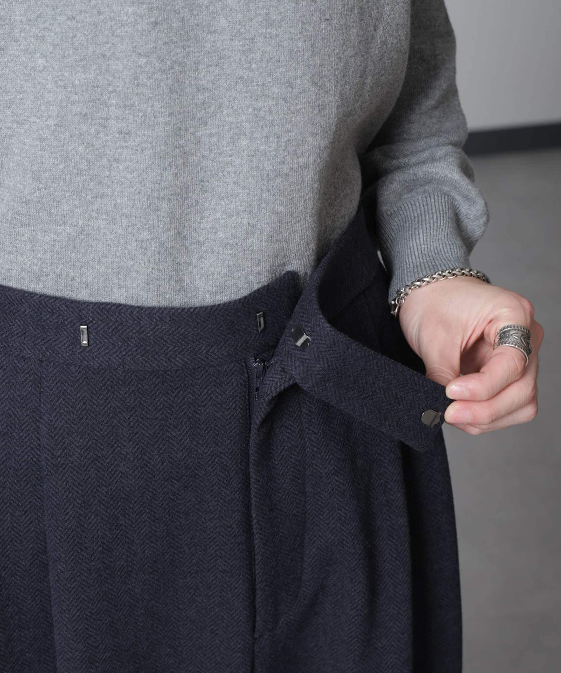 nano･universe「ツイードライク ドレストラウザー」|チノ|