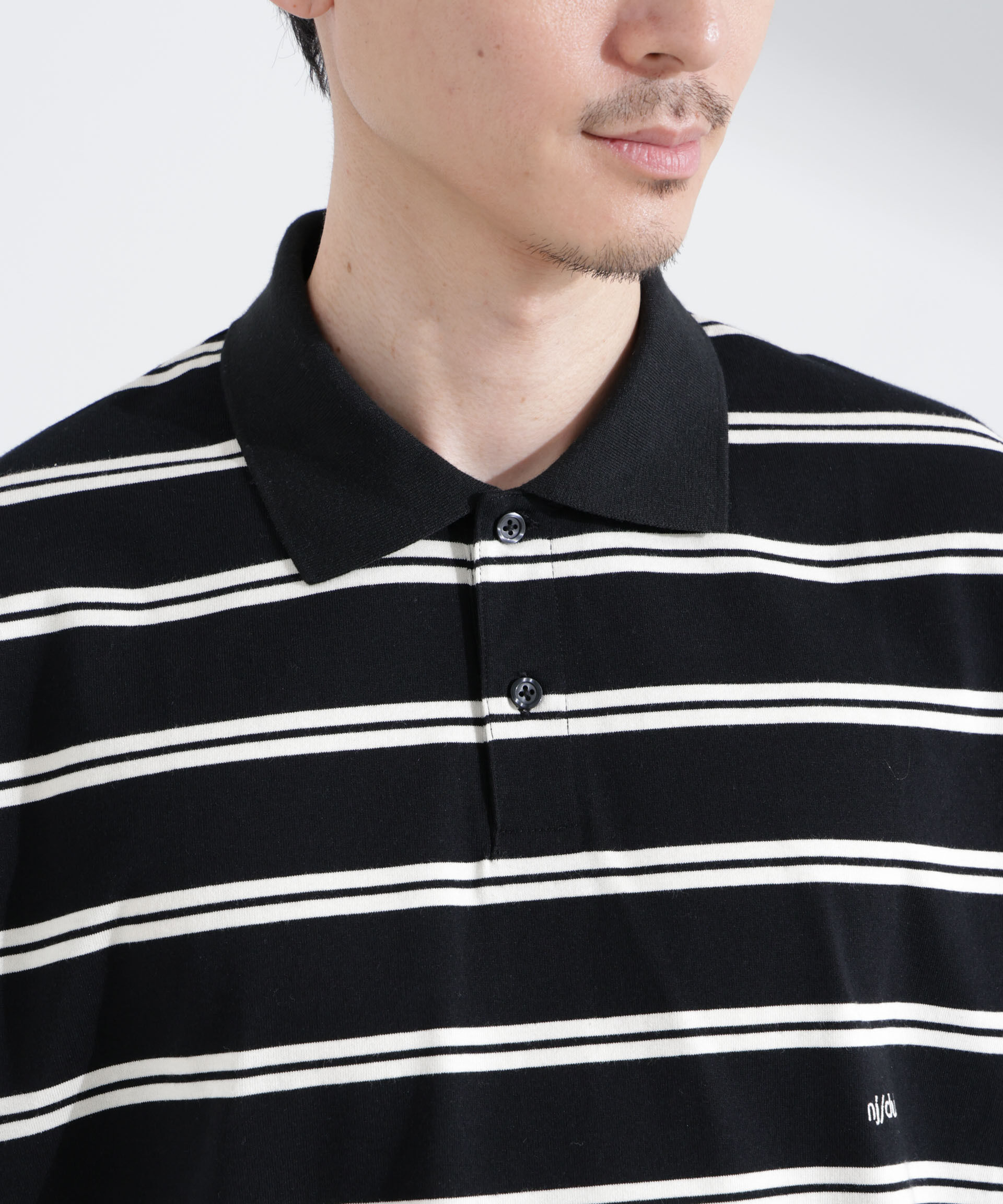 nano･universe「「NJ/CLUB」 オーバーサイズボーダーポロシャツ」|Tシャツ・カットソー|