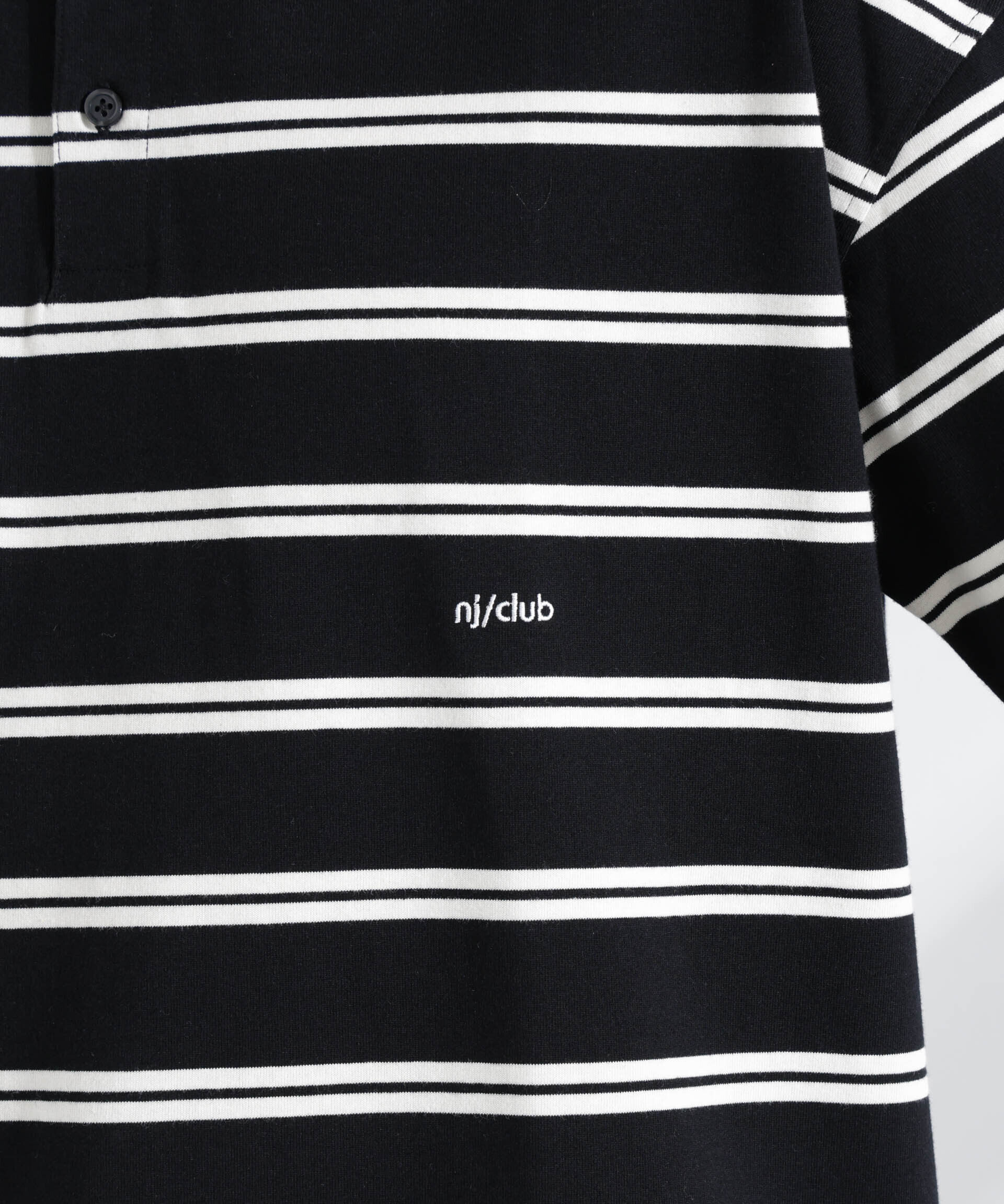 nano･universe「「NJ/CLUB」 オーバーサイズボーダーポロシャツ」|Tシャツ・カットソー|
