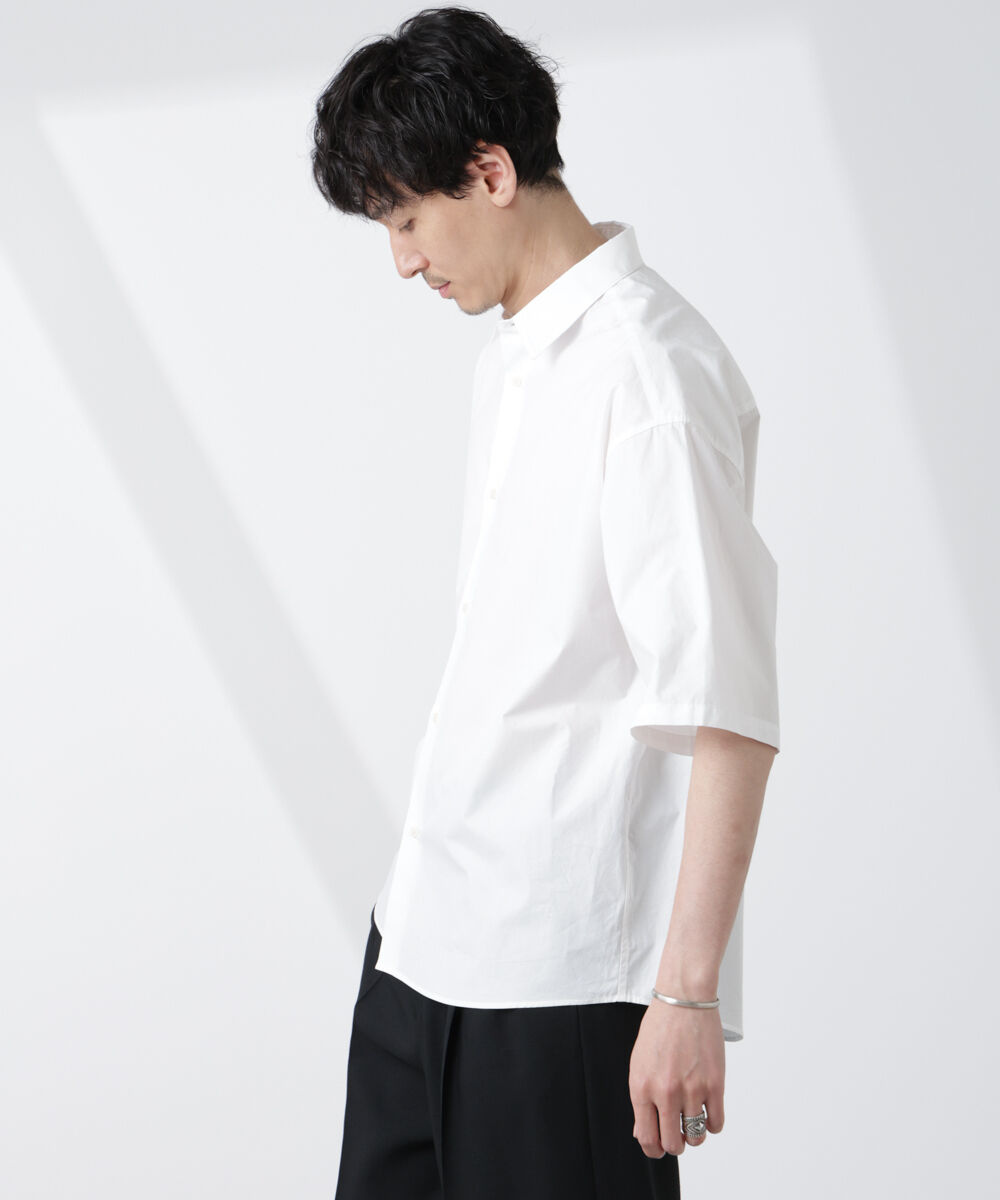 nano･universe「「大人のワイドシャツ」レギュラーカラー 半袖」|シャツ・ブラウス|