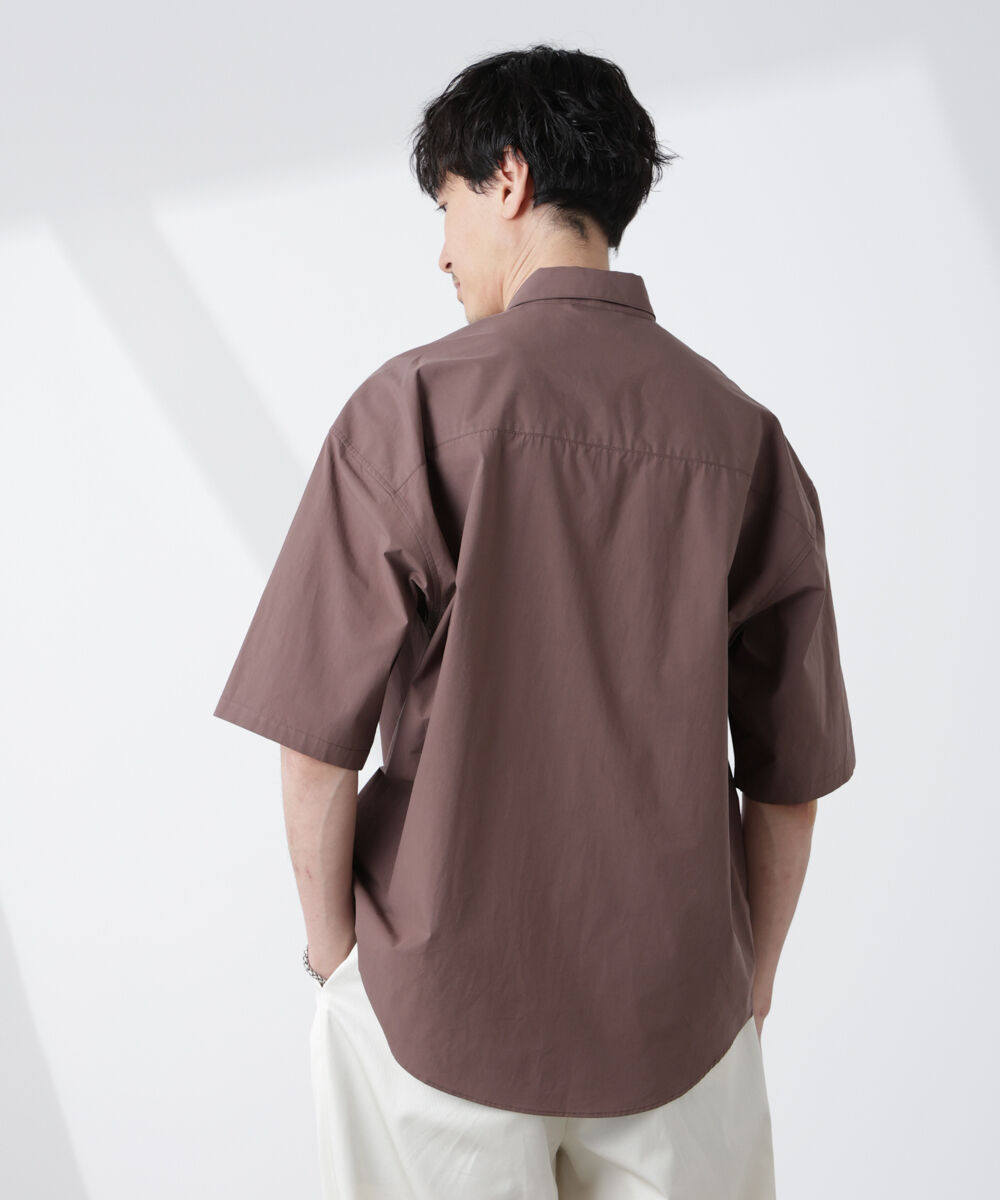 nano･universe「「大人のワイドシャツ」レギュラーカラー 半袖」|シャツ・ブラウス|