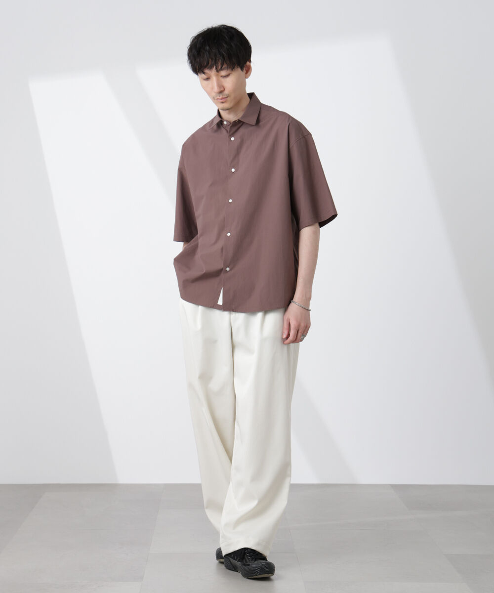 nano･universe「「大人のワイドシャツ」レギュラーカラー 半袖」|シャツ・ブラウス|