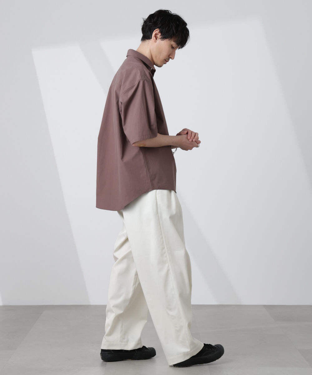 nano･universe「「大人のワイドシャツ」レギュラーカラー 半袖」|シャツ・ブラウス|