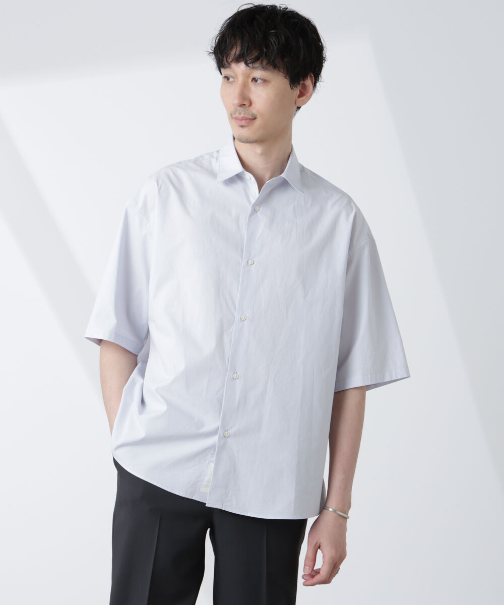 nano･universe「「大人のワイドシャツ」レギュラーカラー 半袖」|シャツ・ブラウス|