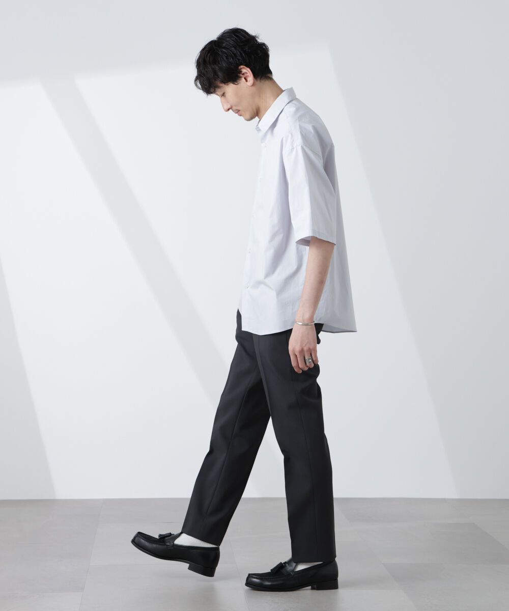 nano･universe「「大人のワイドシャツ」レギュラーカラー 半袖」|シャツ・ブラウス|