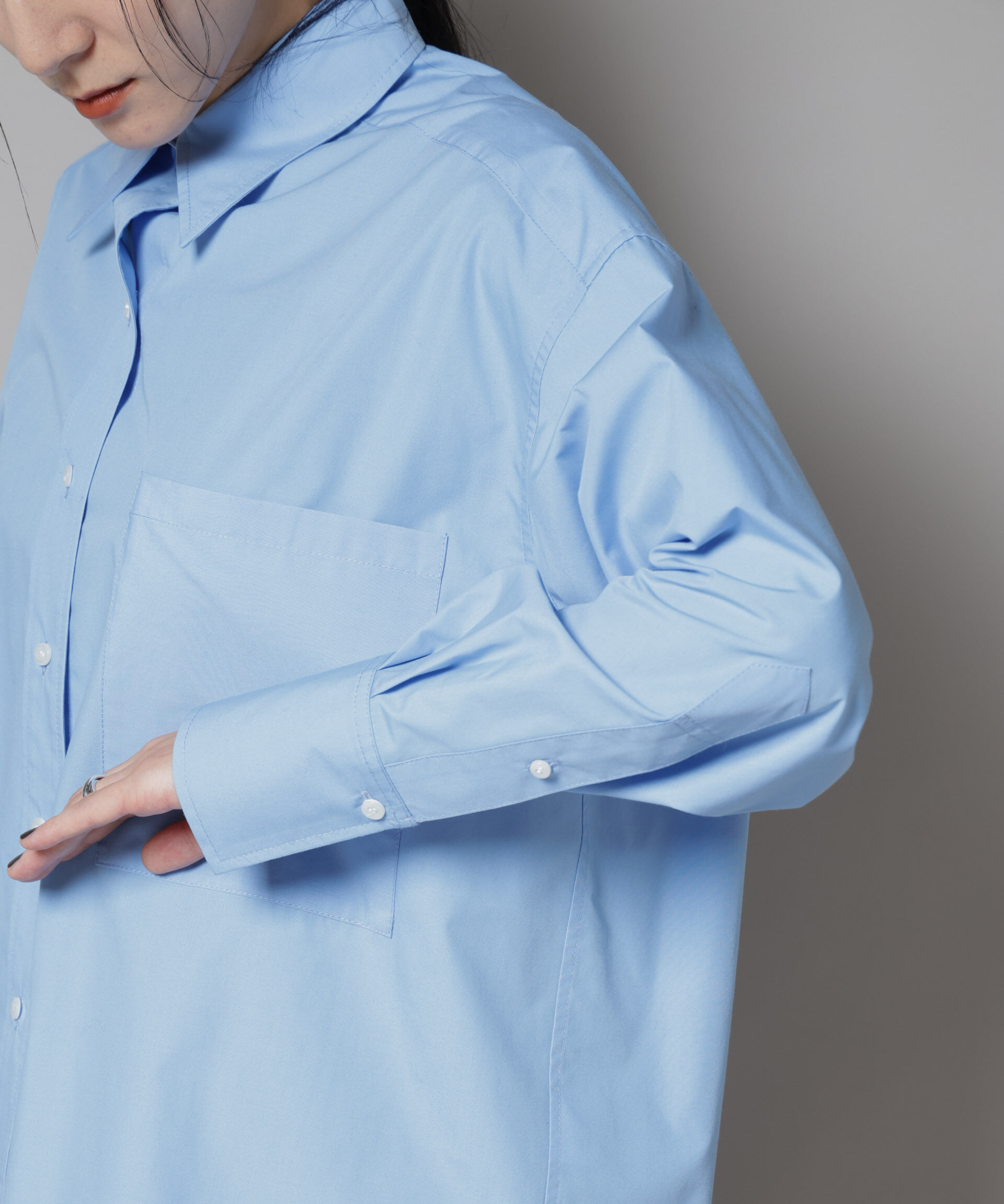 nano･universe「バッククロスオーバーシャツ」|シャツ・ブラウス|