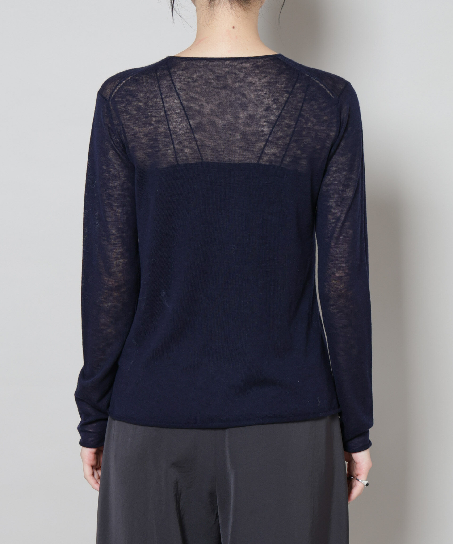 nano･universe「スイビウールクルーネックニットプルオーバー」|ニット・セーター|