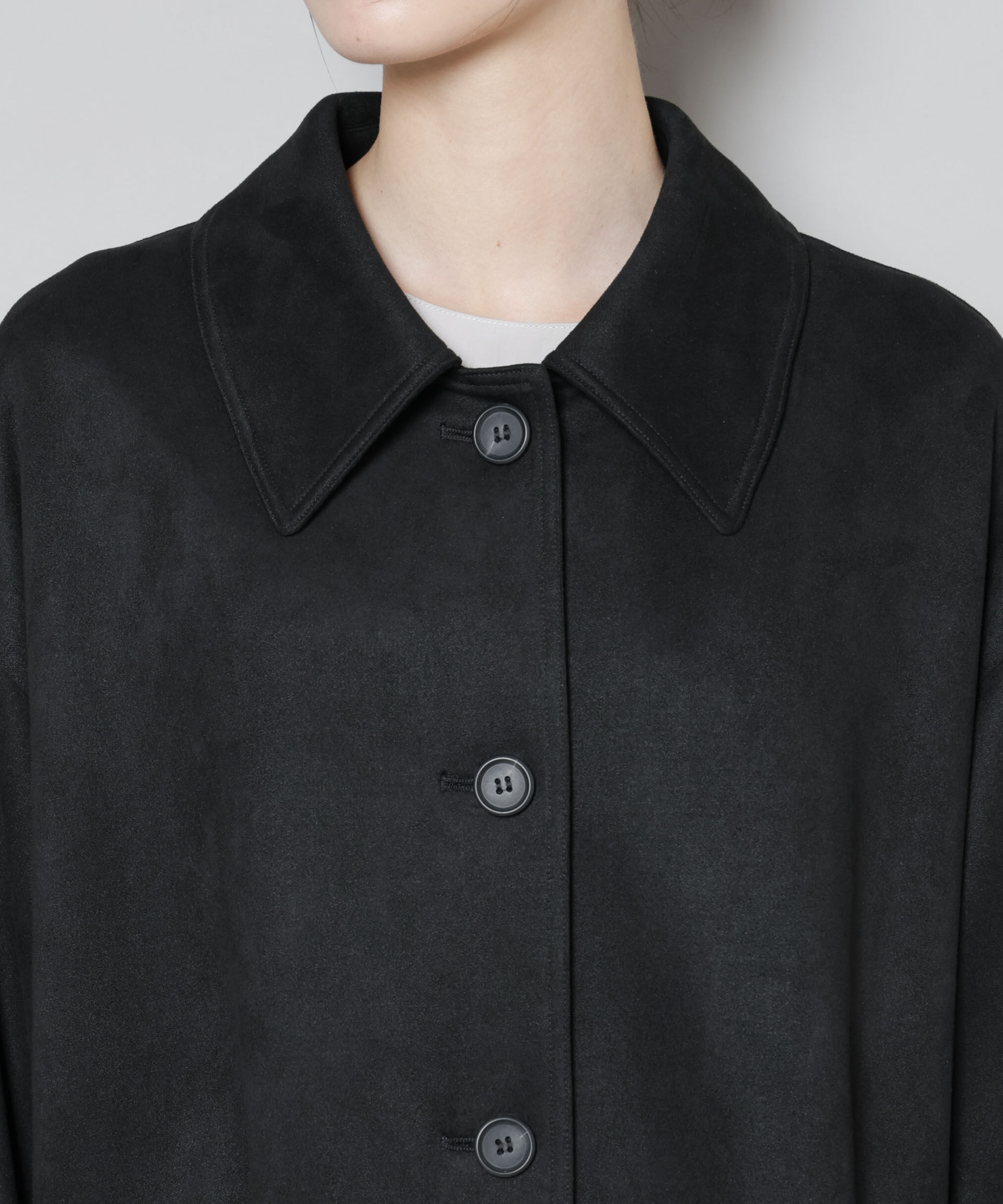 nano･universe「フェイクスエードAラインミドルコート」|その他|