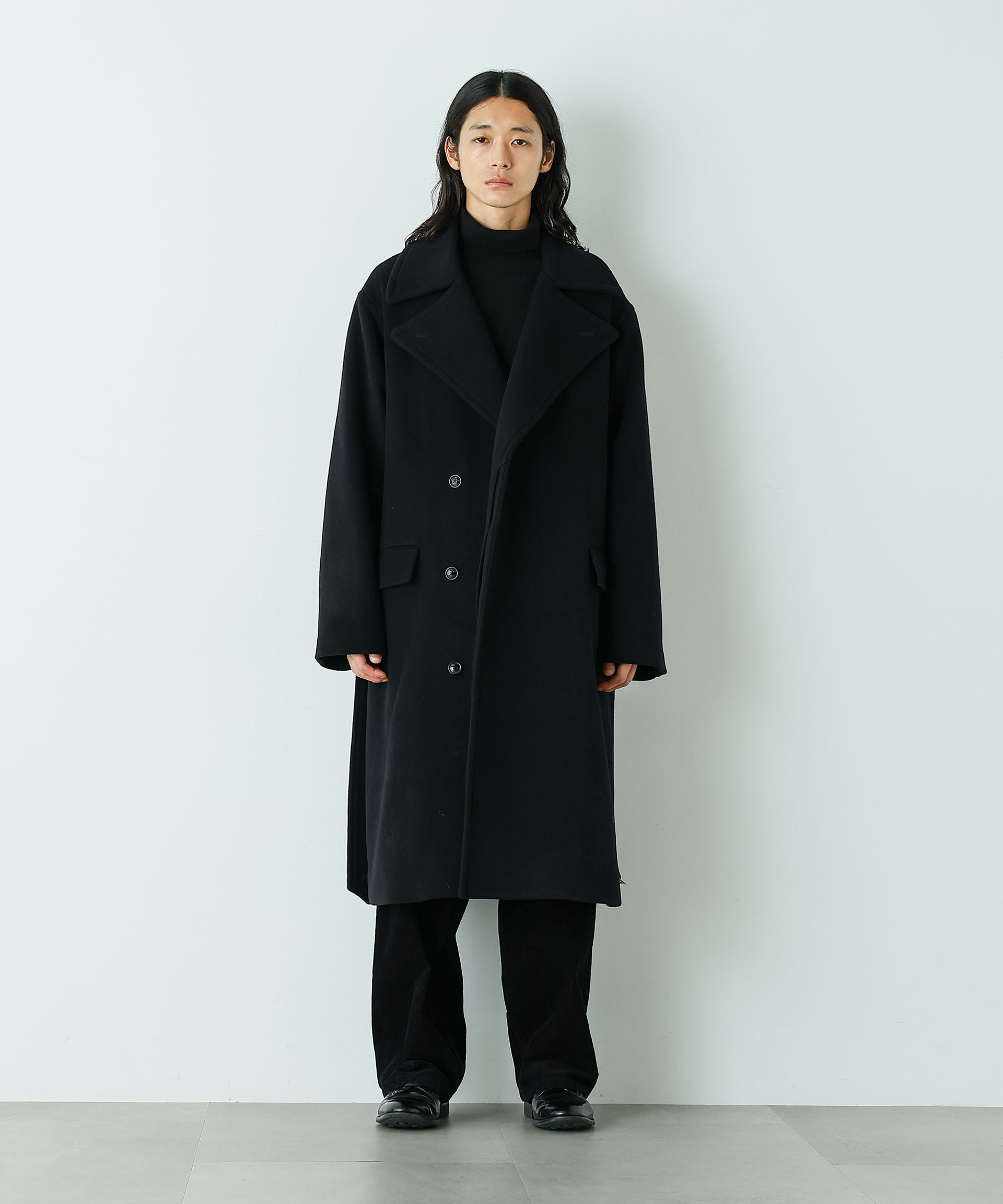 nano･universe「「HOTEL PALACE」ウールカシミヤ ロングコート」|その他|ブラック
