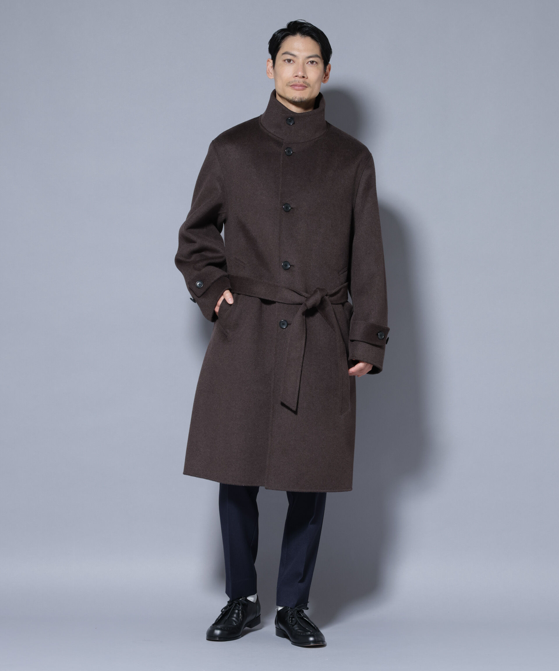 nano･universe「ウールリバースタンドベルテッドコート」|その他|