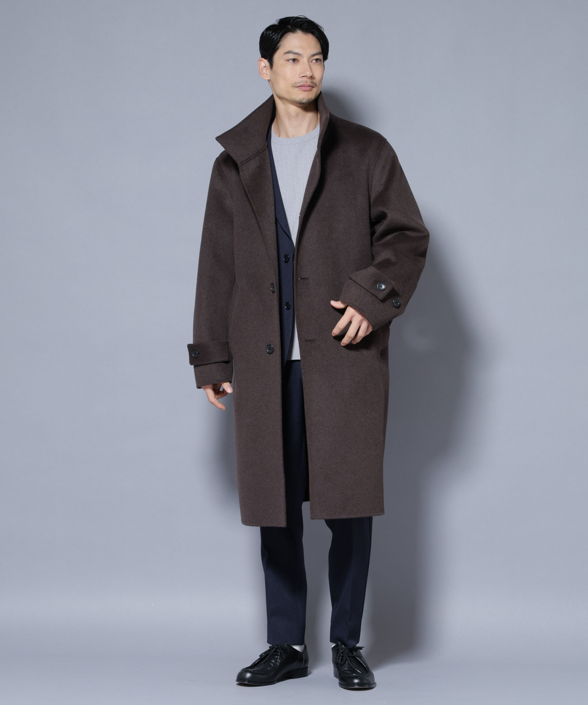 nano･universe「ウールリバースタンドベルテッドコート」|その他|