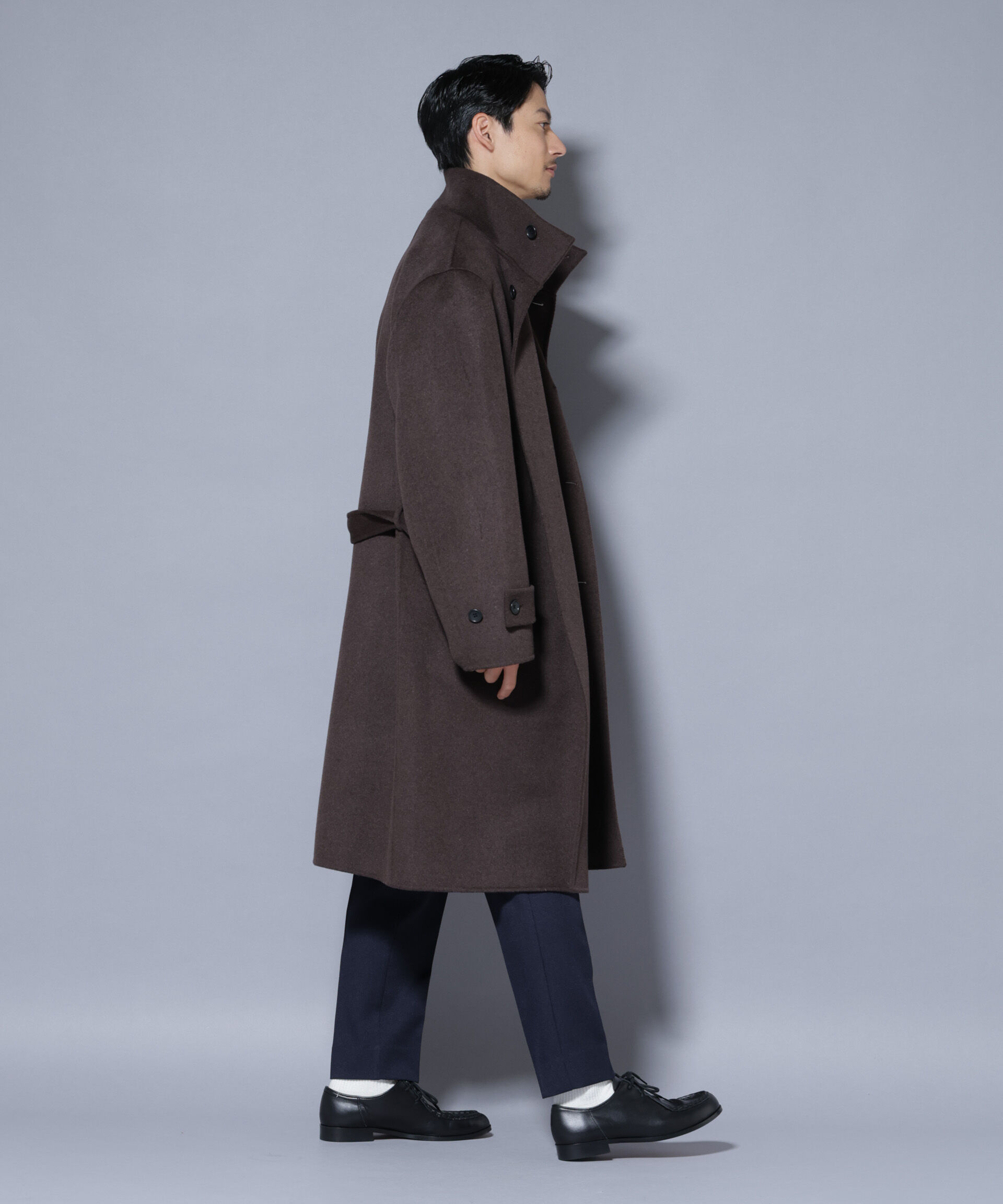 nano･universe「ウールリバースタンドベルテッドコート」|その他|