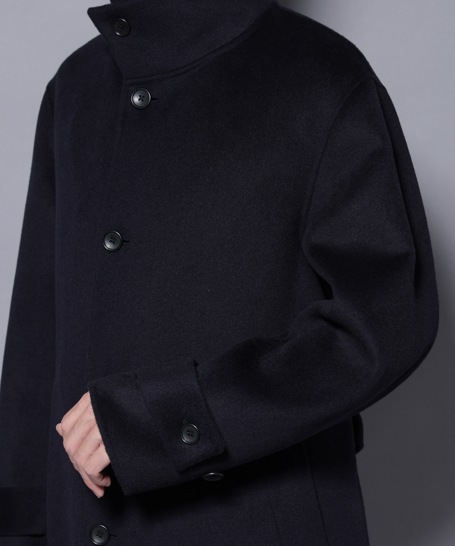 nano･universe「ウールリバースタンドベルテッドコート」|その他|