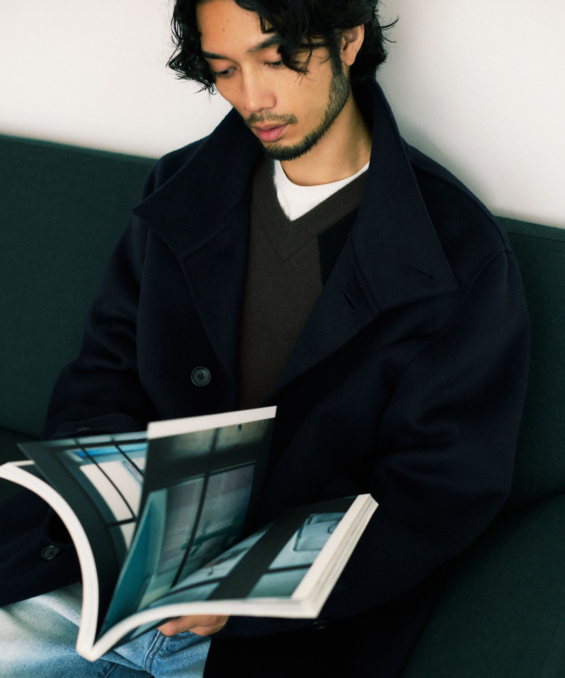 nano･universe「ウールリバースタンドベルテッドコート」|その他|