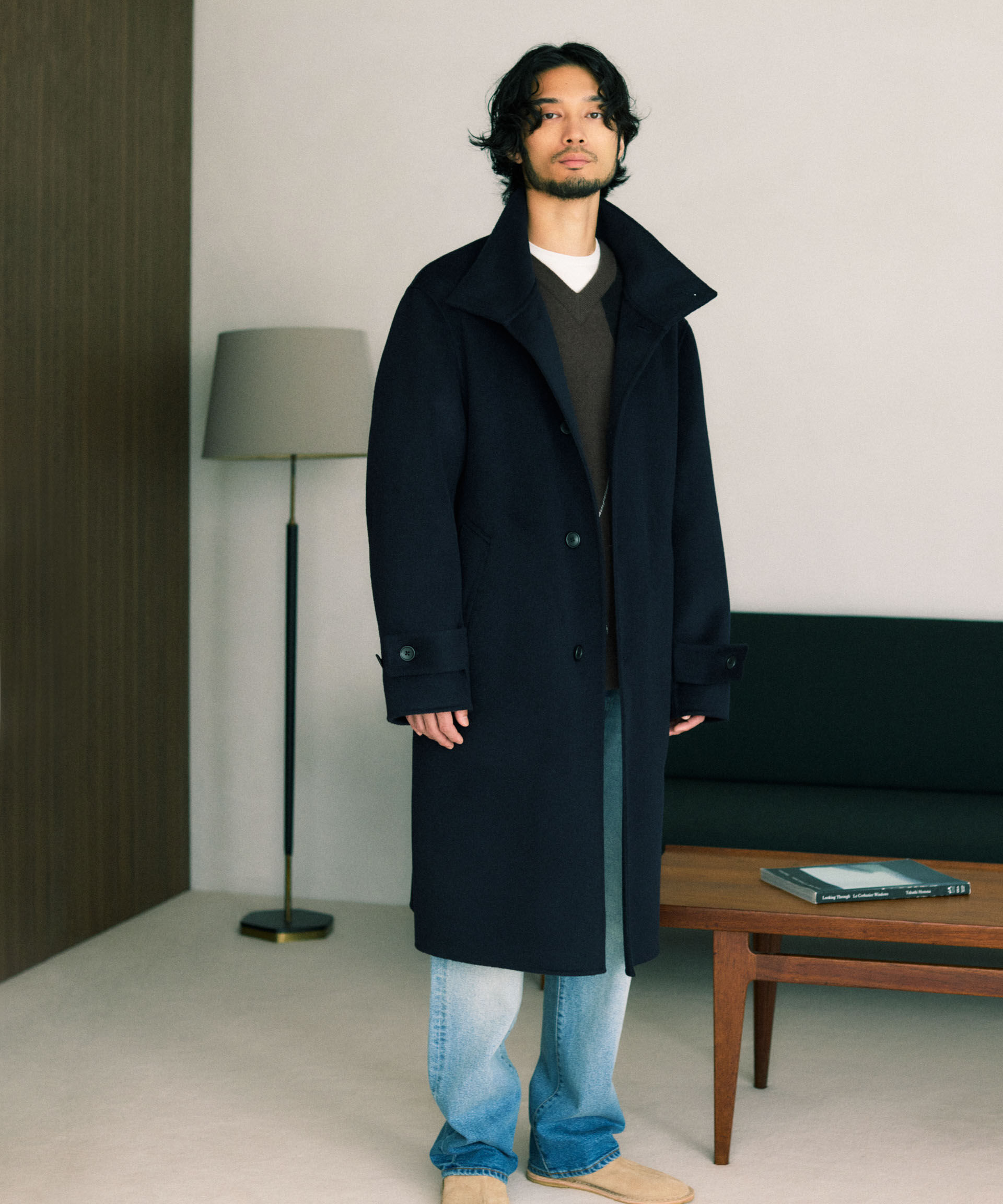 nano･universe「ウールリバースタンドベルテッドコート」|その他|