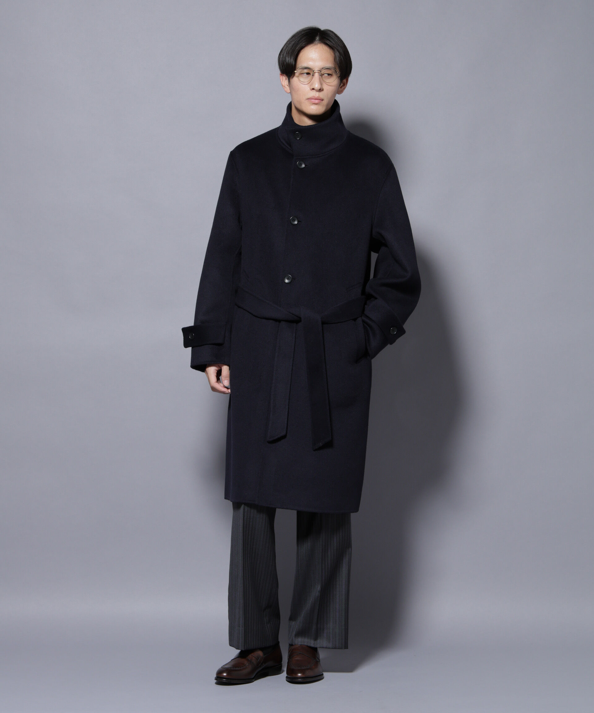 nano･universe「ウールリバースタンドベルテッドコート」|その他|