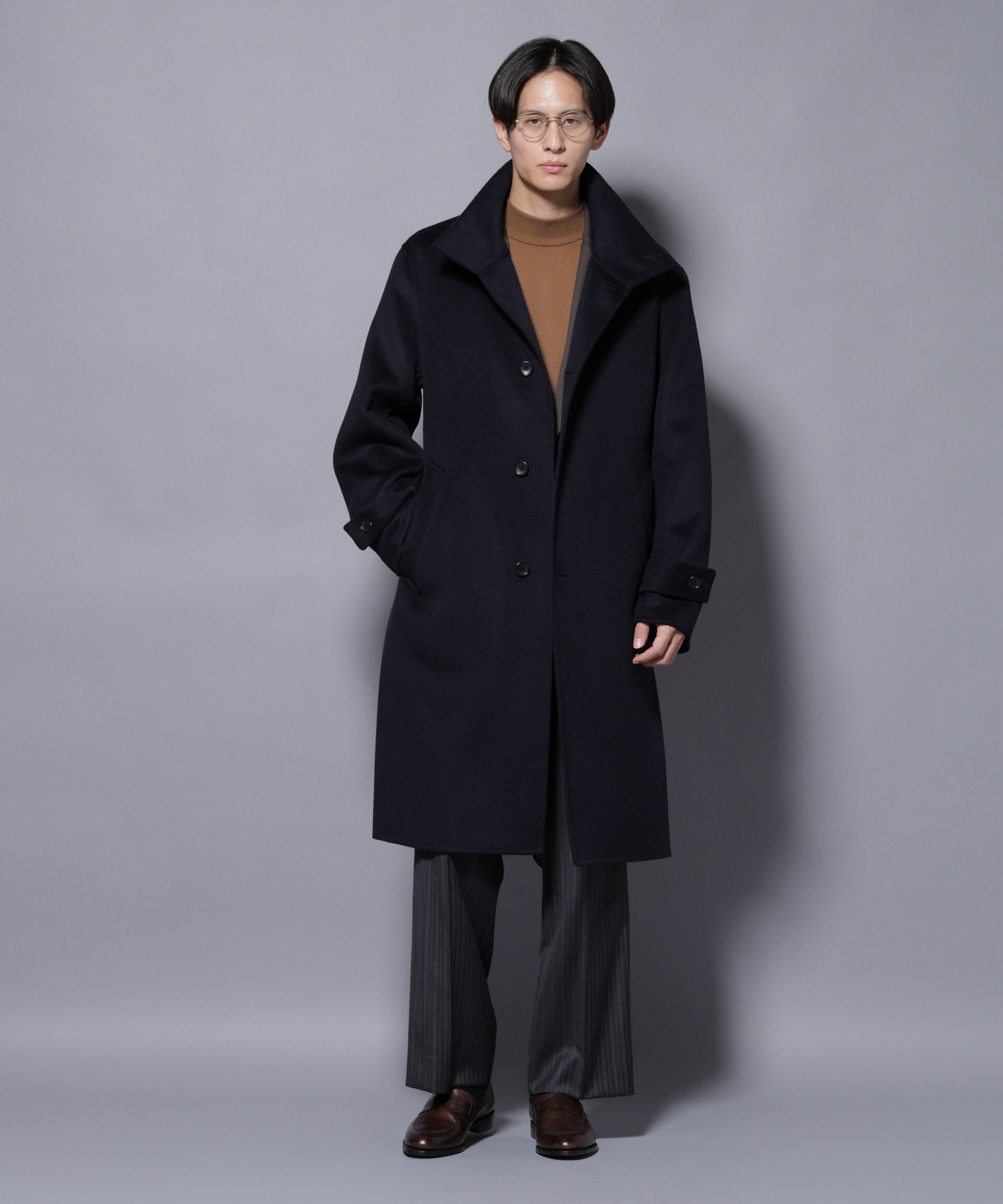 nano･universe「ウールリバースタンドベルテッドコート」|その他|