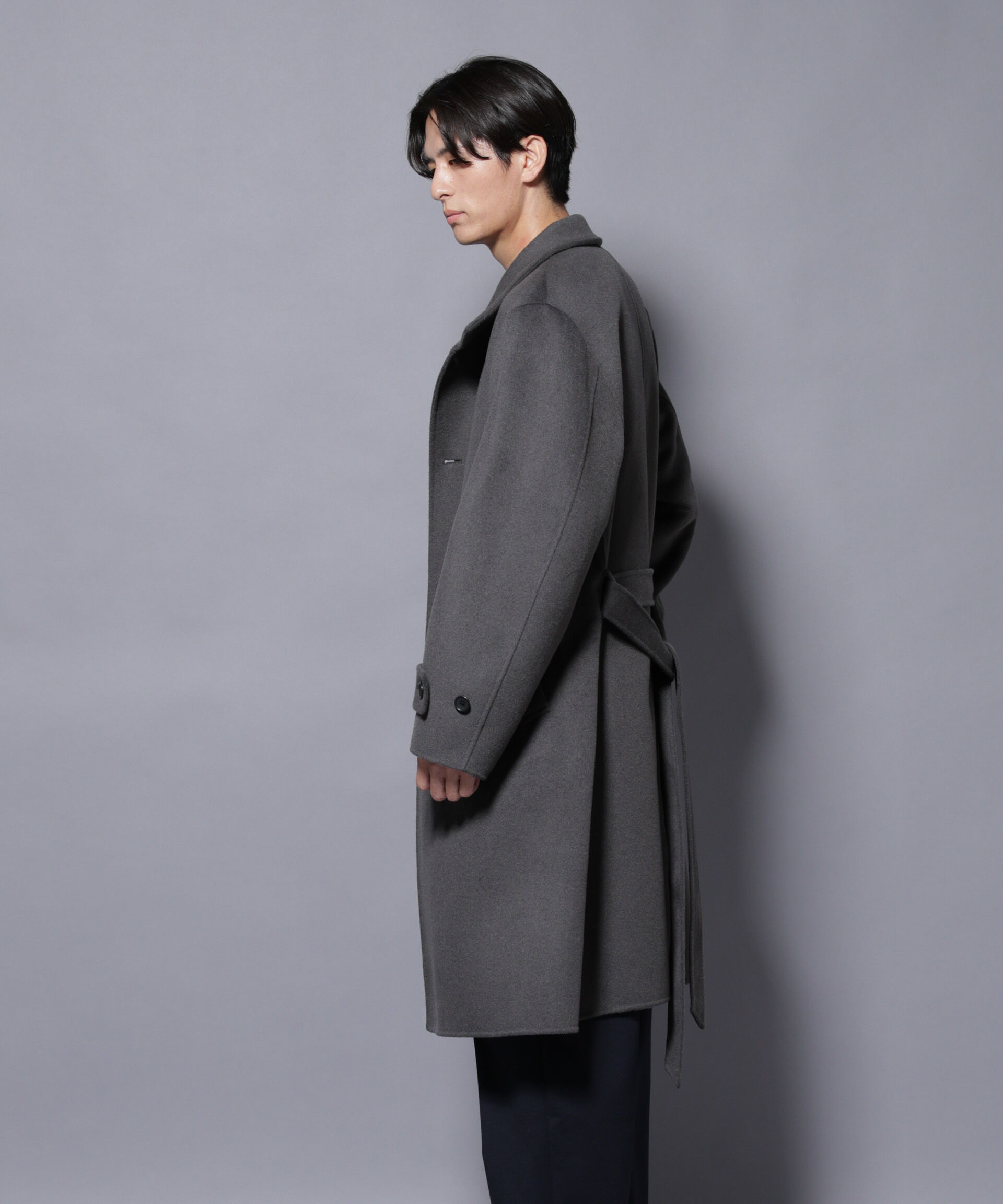 nano･universe「ウールリバースタンドベルテッドコート」|その他|