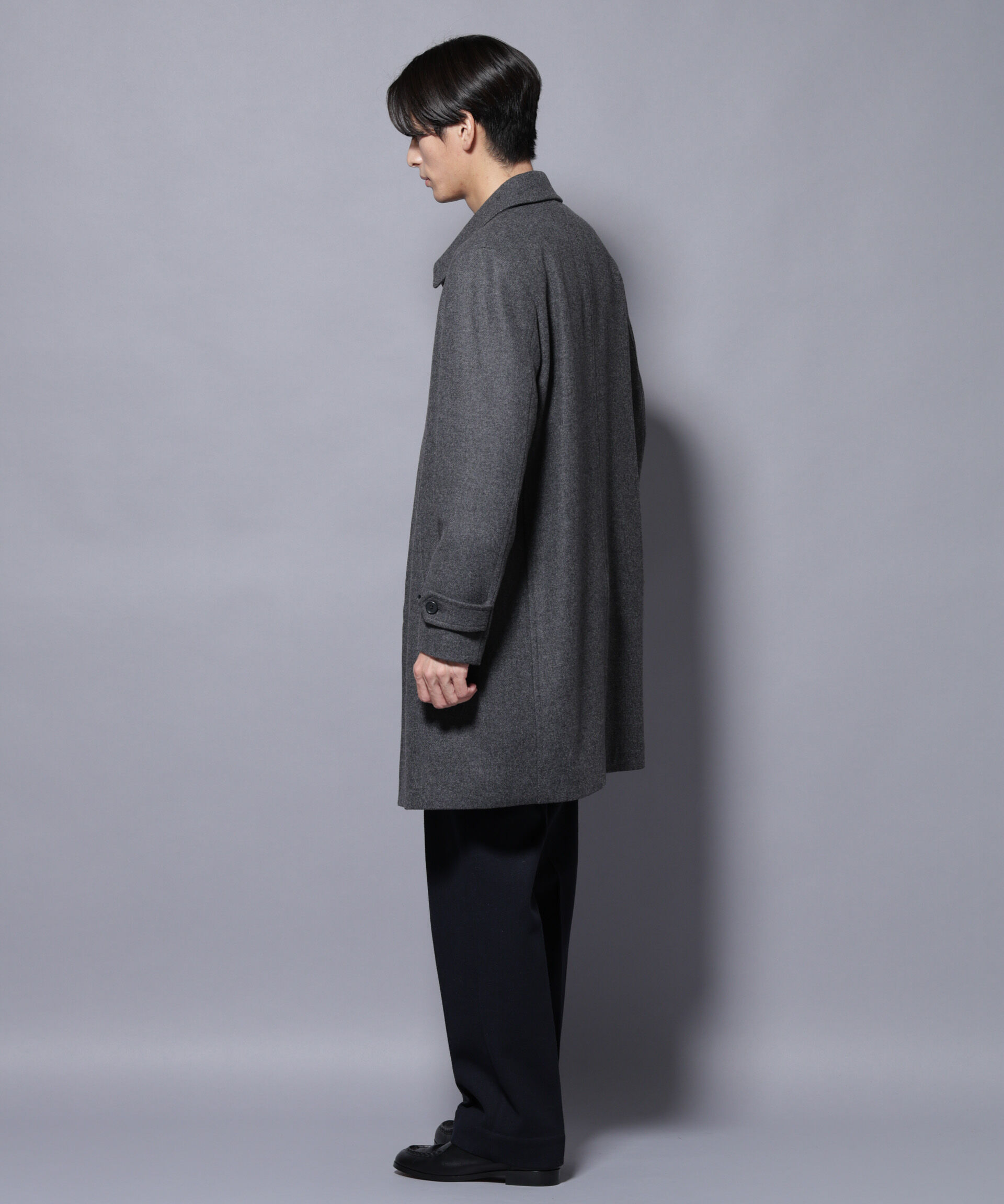 nano･universe「ウール/Nメルトンステンカラーコート」|その他|