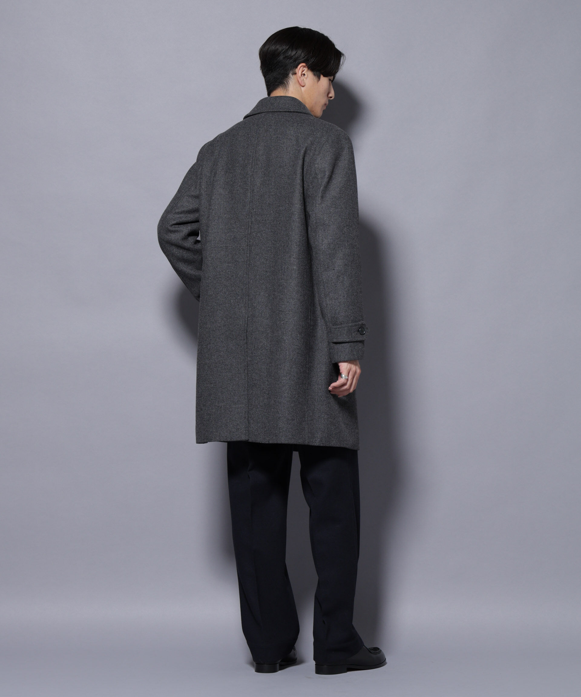 nano･universe「ウール/Nメルトンステンカラーコート」|その他|