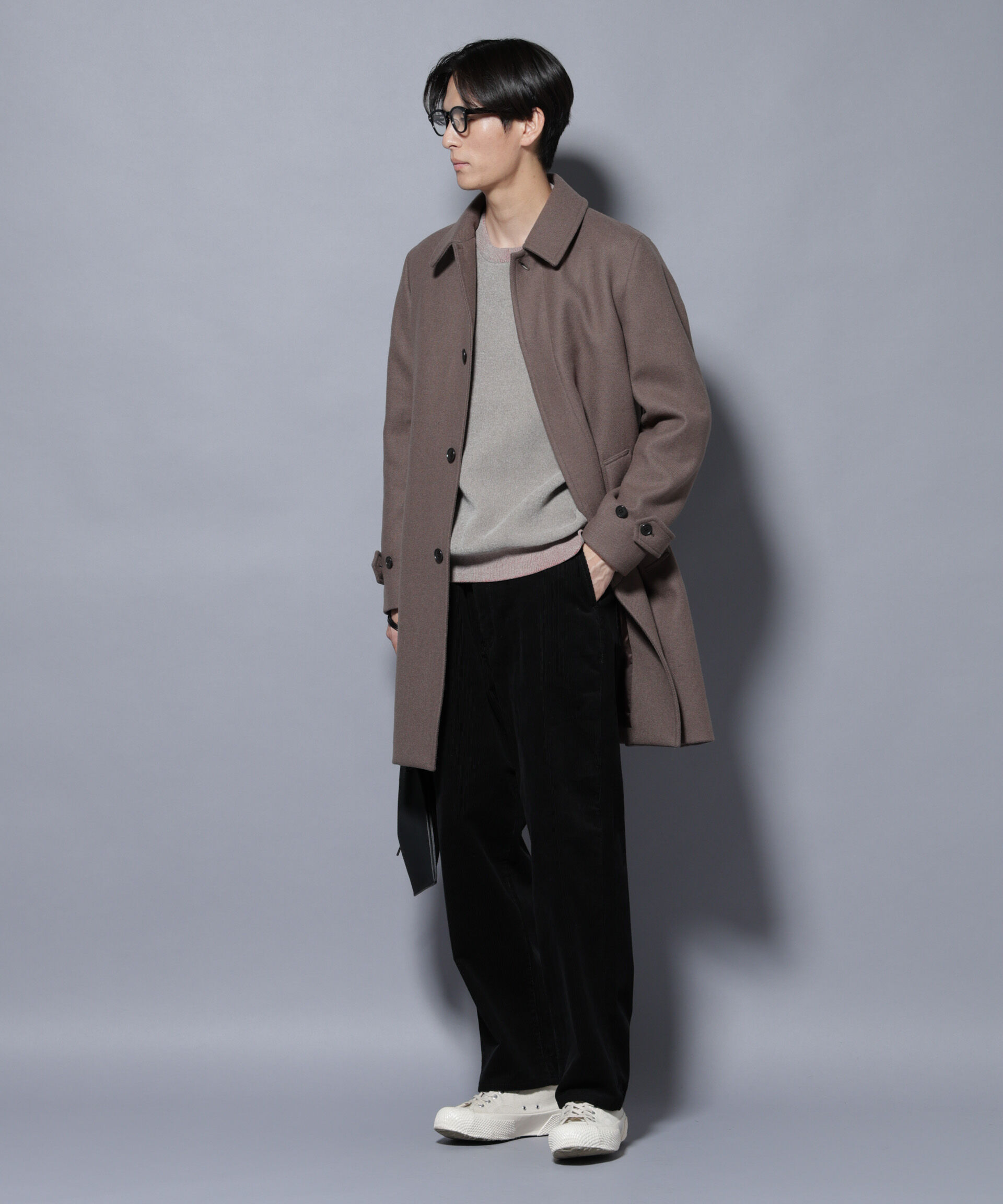 nano･universe「ウール/Nメルトンステンカラーコート」|その他|
