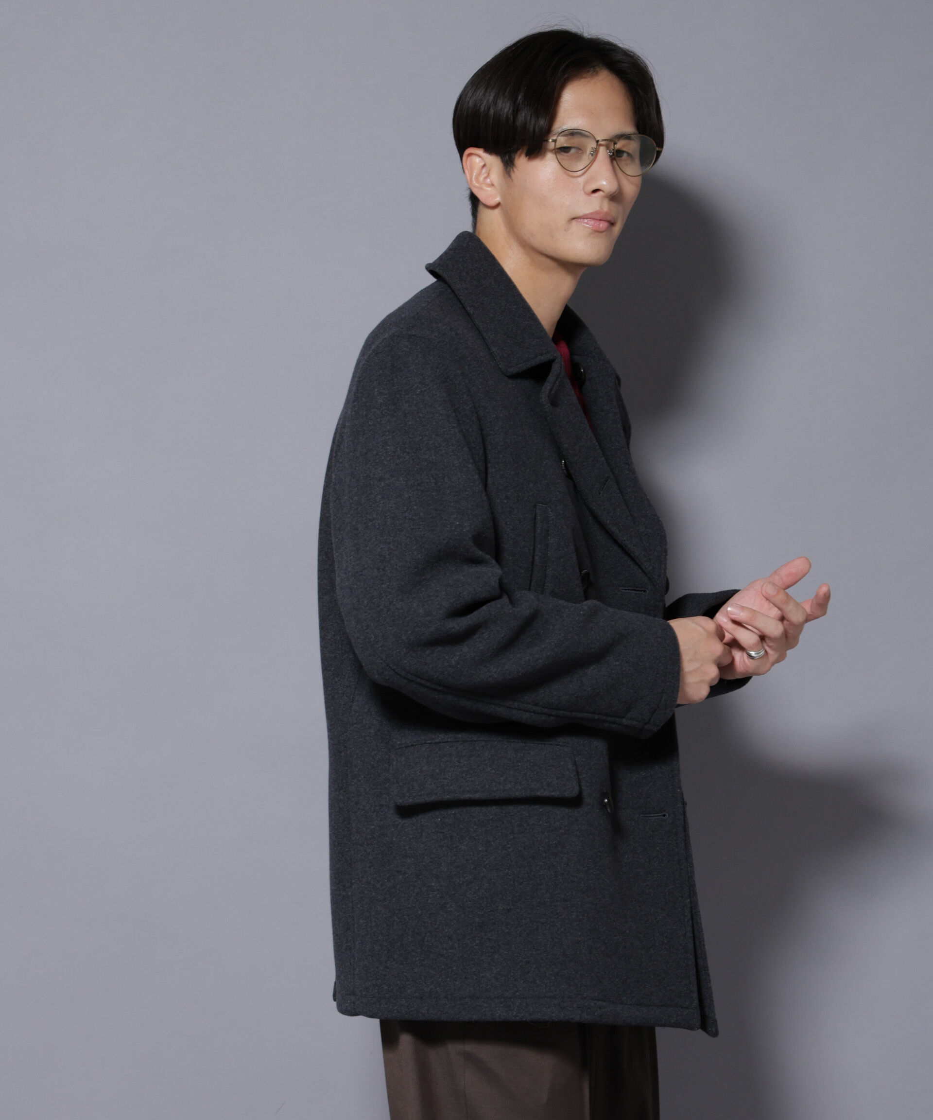 nano･universe「ウールカシミヤメルトンPコート」|その他|