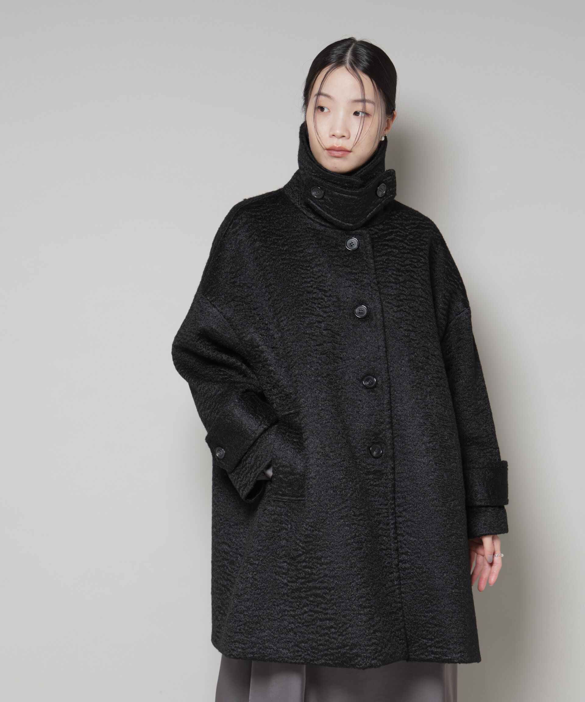 nano･universe「ブークレスタンドカラーミドルコート」|その他|