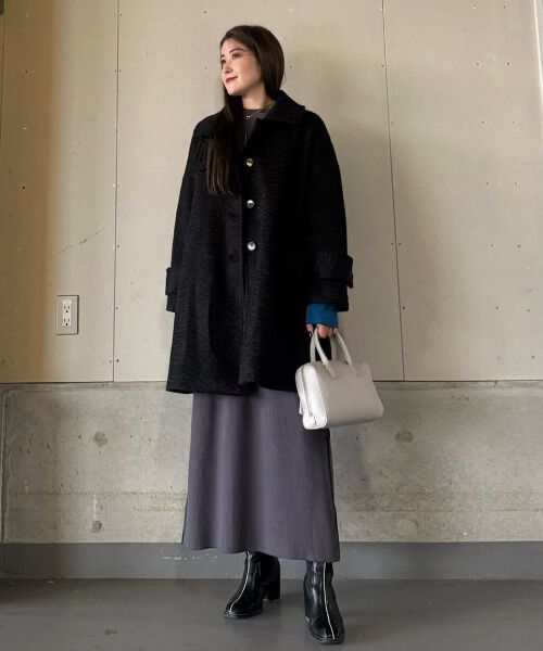 nano･universe「ブークレスタンドカラーミドルコート」|その他|