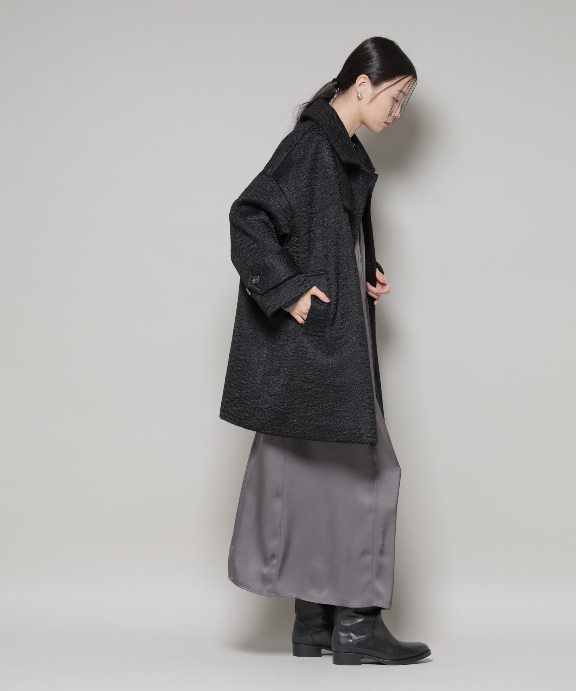 nano･universe「ブークレスタンドカラーミドルコート」|その他|