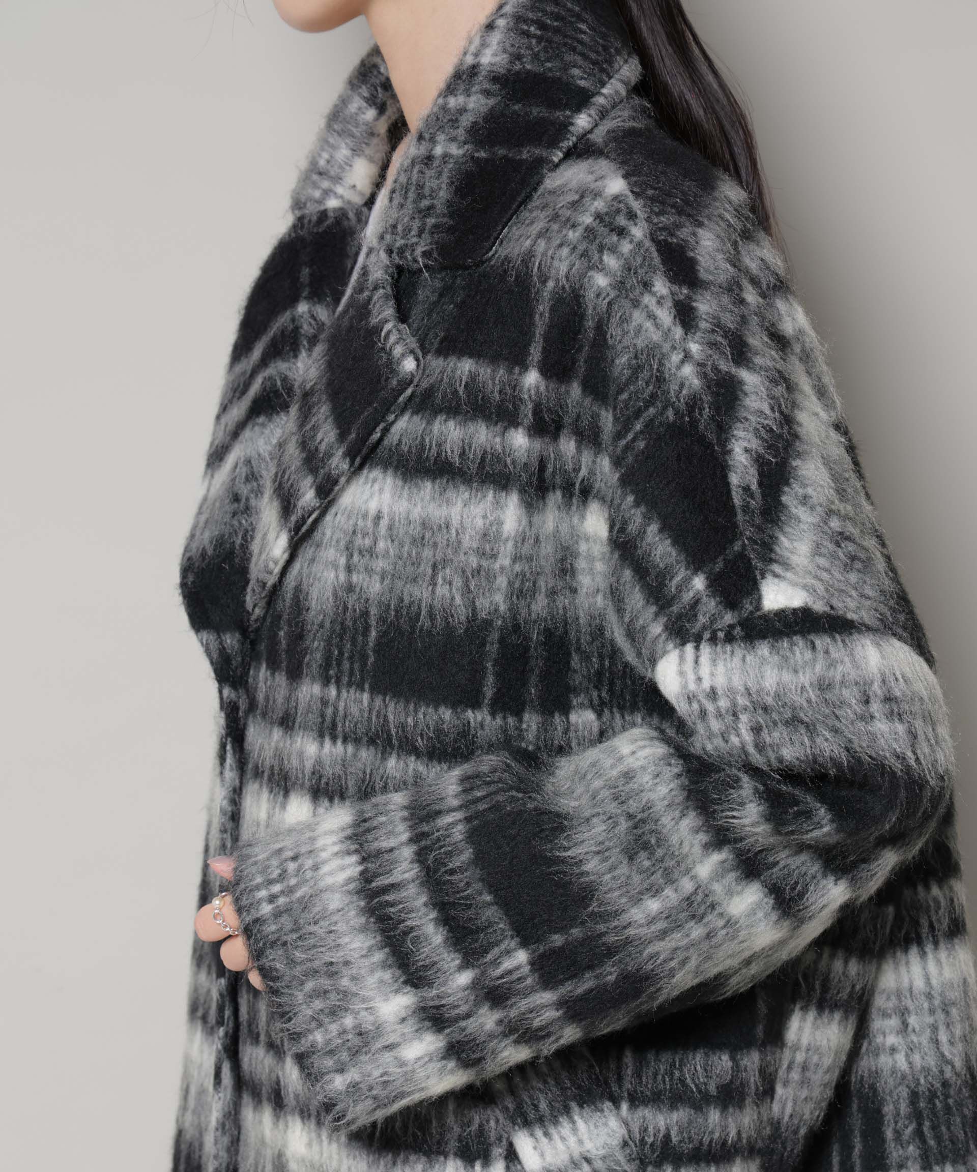 nano･universe「シャギーチェックコート」|その他|