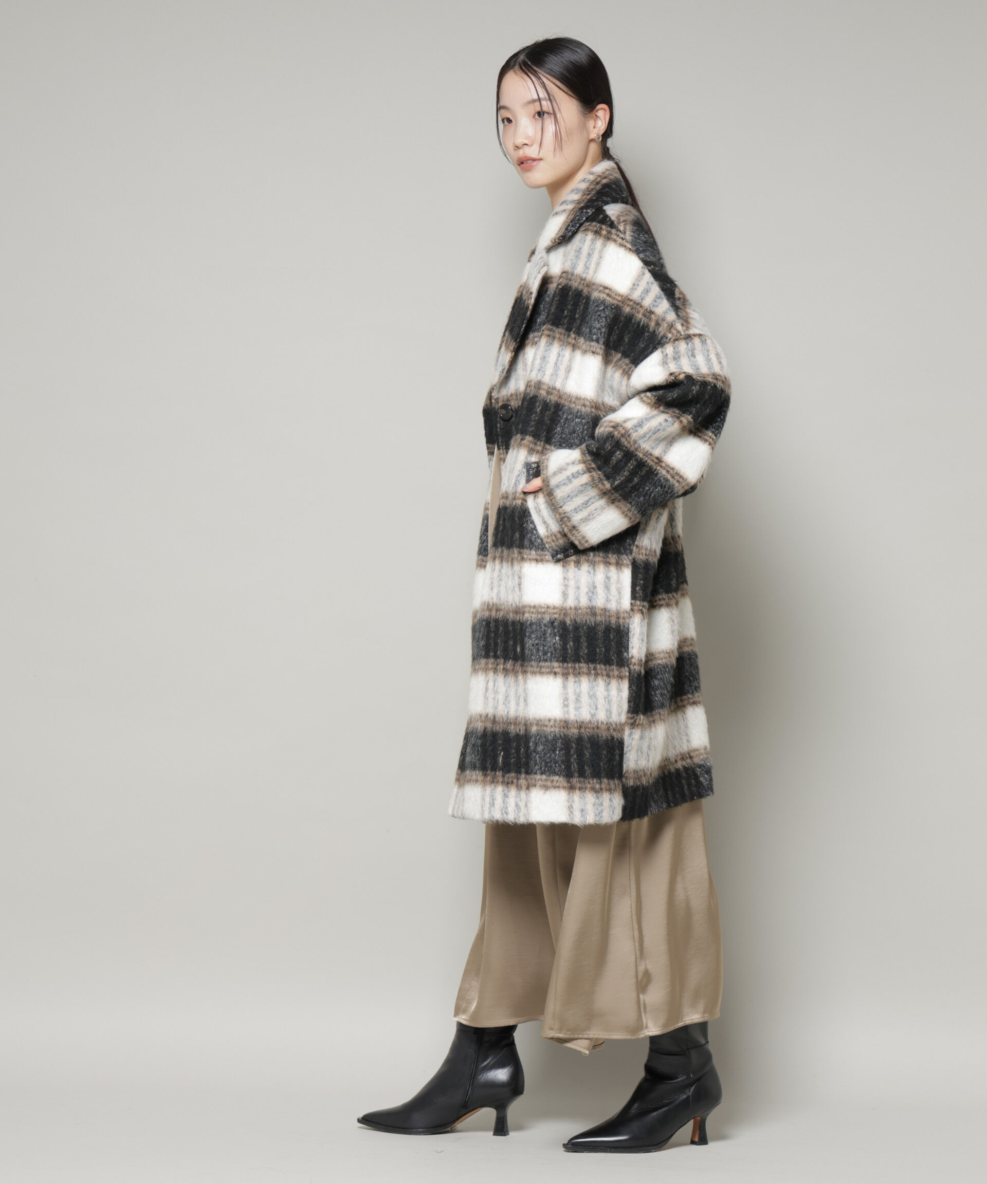 nano･universe「シャギーチェックコート」|その他|