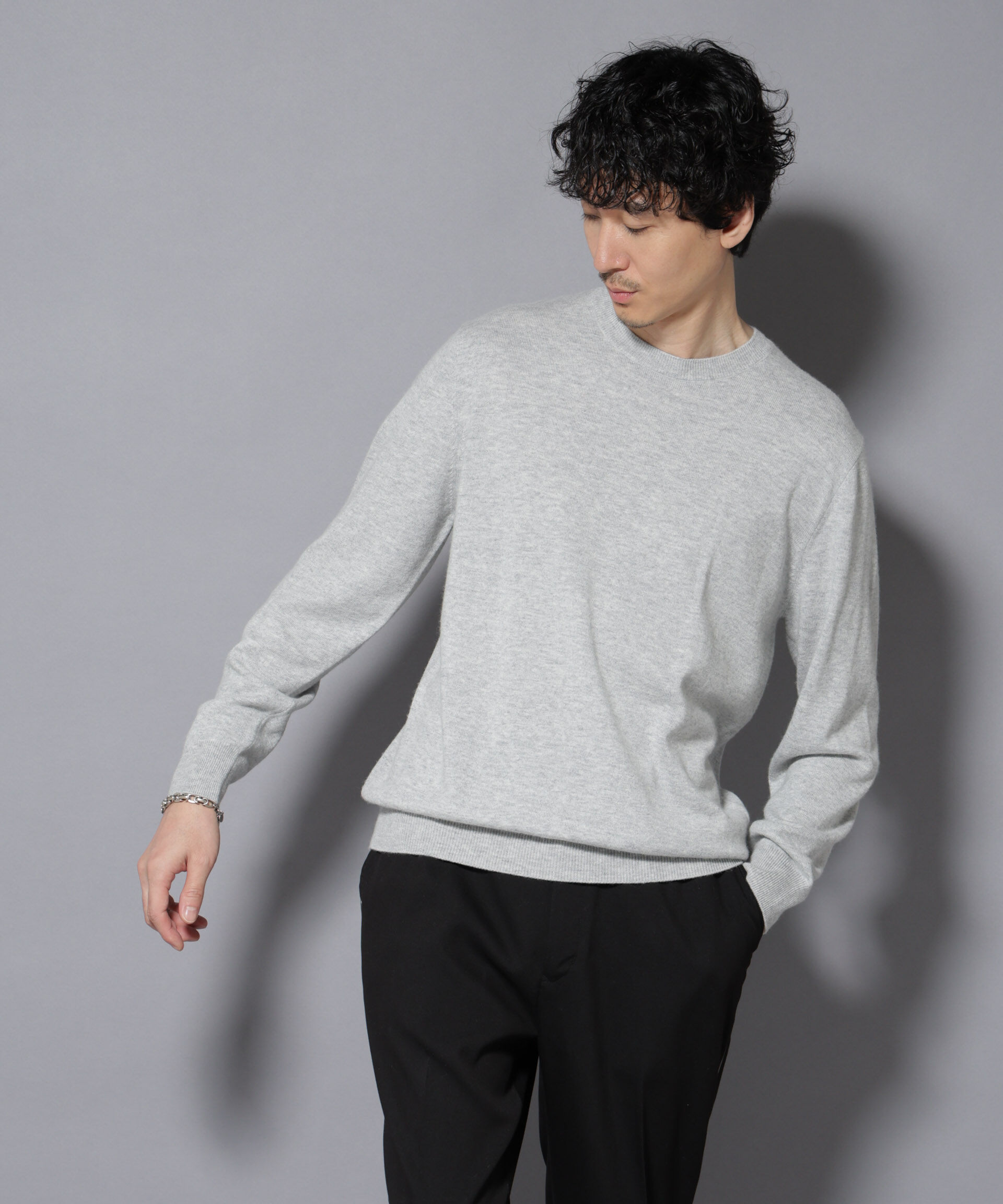 nano･universe「カシミヤミックスクルーネックニット」|ニット・セーター|