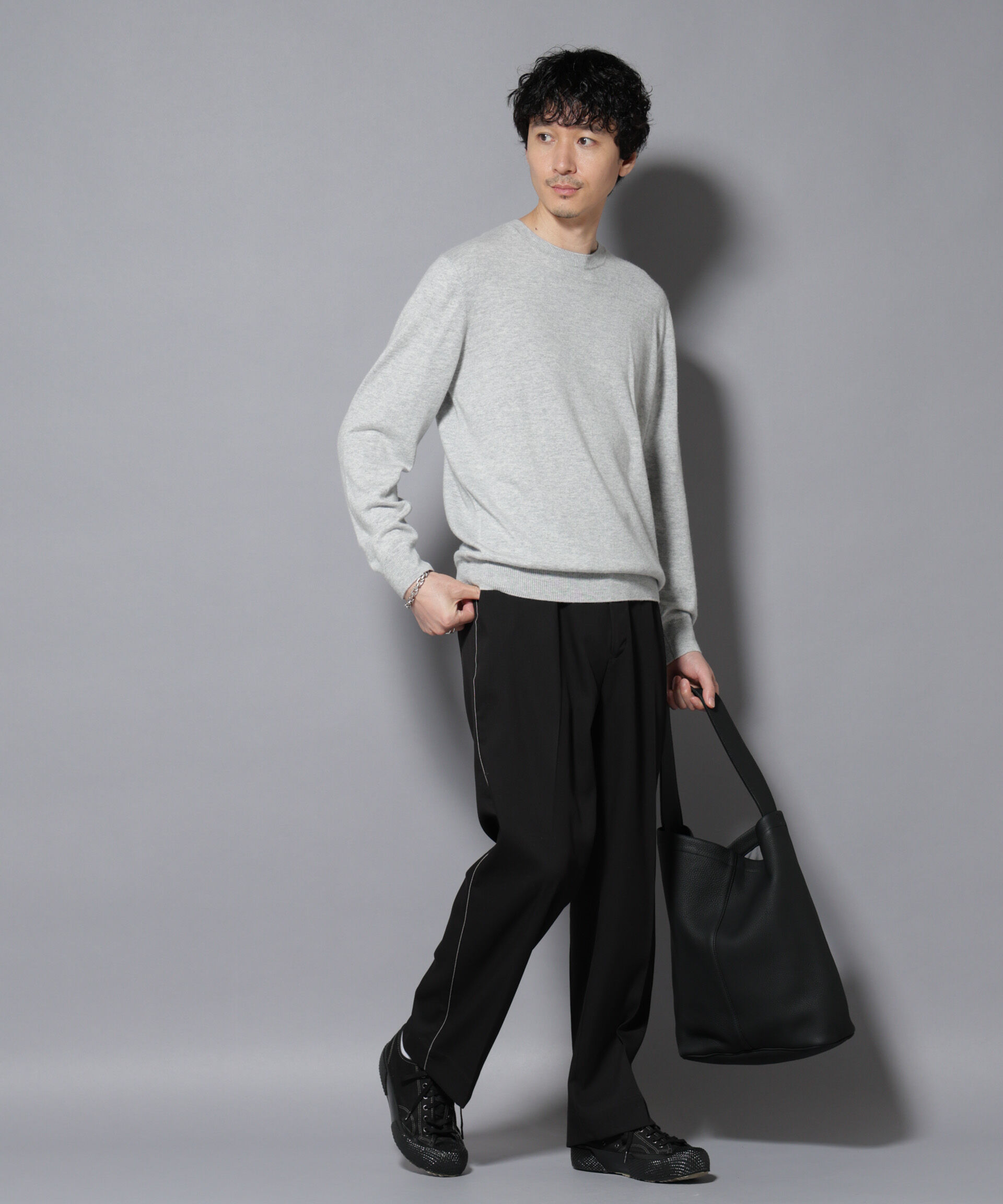 nano･universe「カシミヤミックスクルーネックニット」|ニット・セーター|