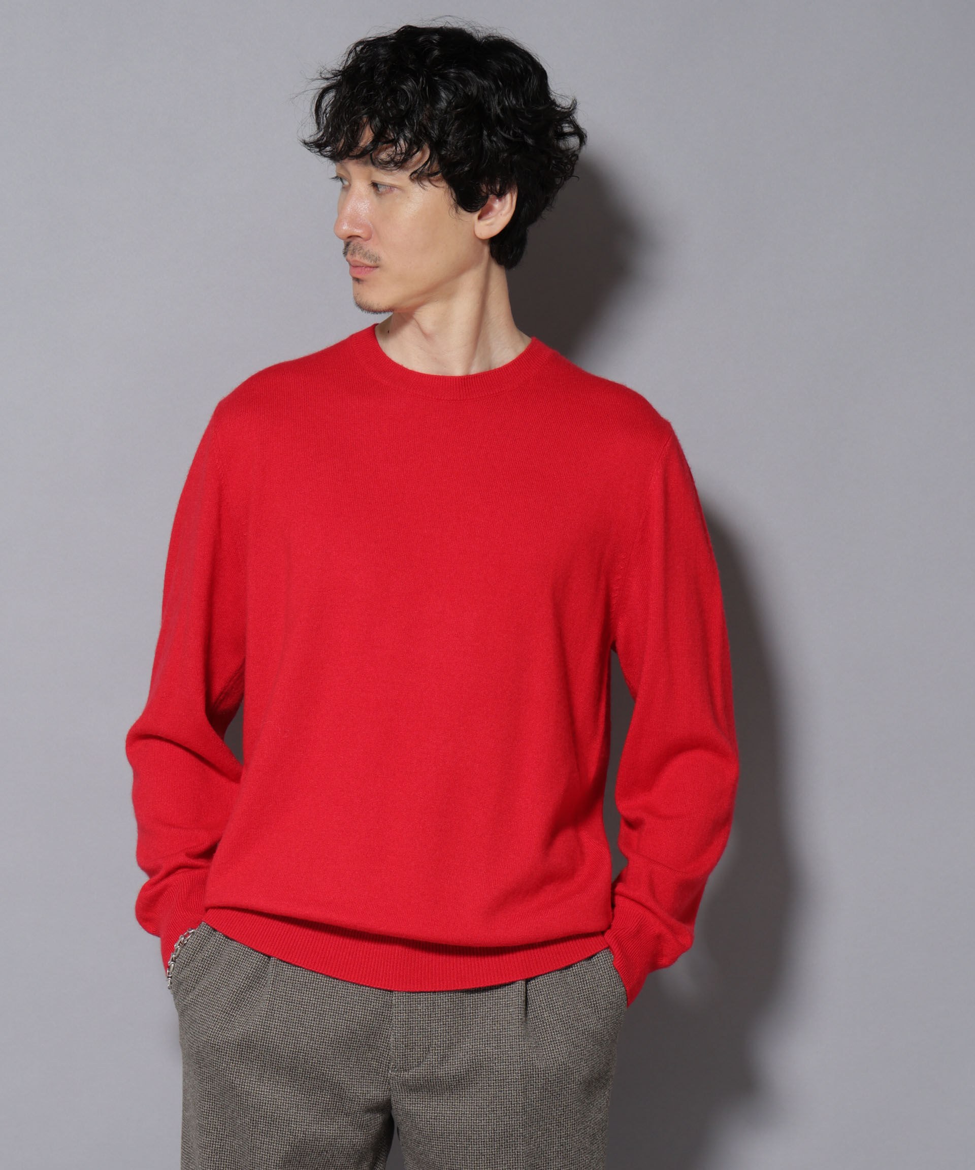 nano･universe「カシミヤミックスクルーネックニット」|ニット・セーター|