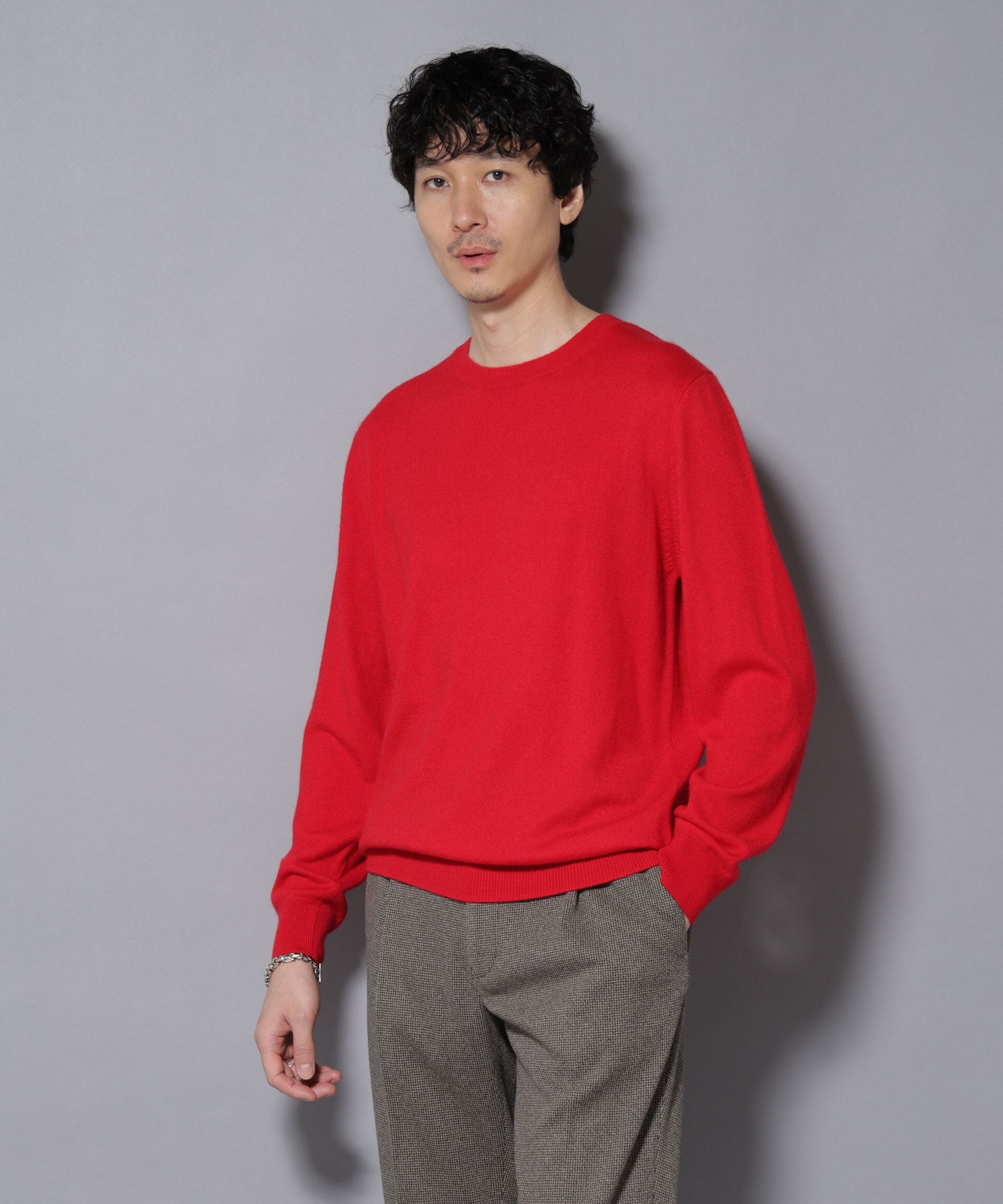 nano･universe「カシミヤミックスクルーネックニット」|ニット・セーター|