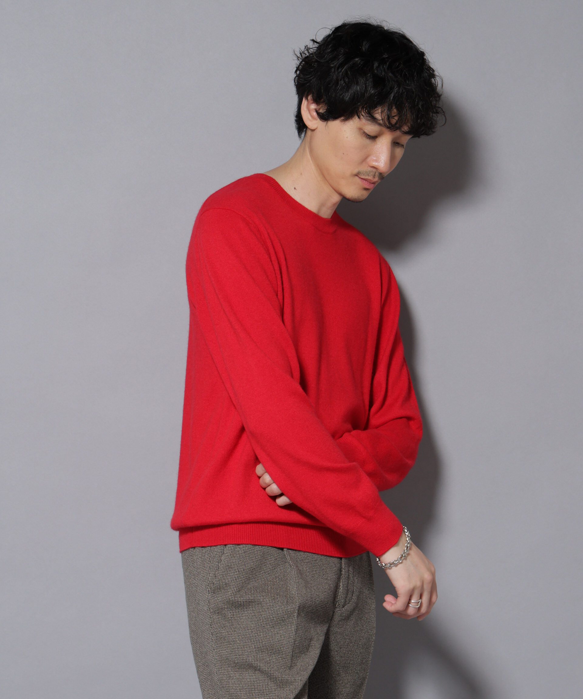 nano･universe「カシミヤミックスクルーネックニット」|ニット・セーター|