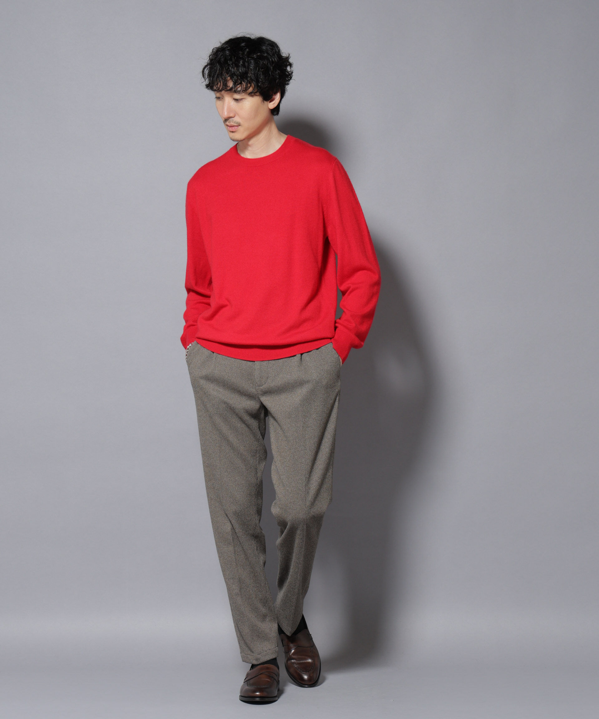 nano･universe「カシミヤミックスクルーネックニット」|ニット・セーター|