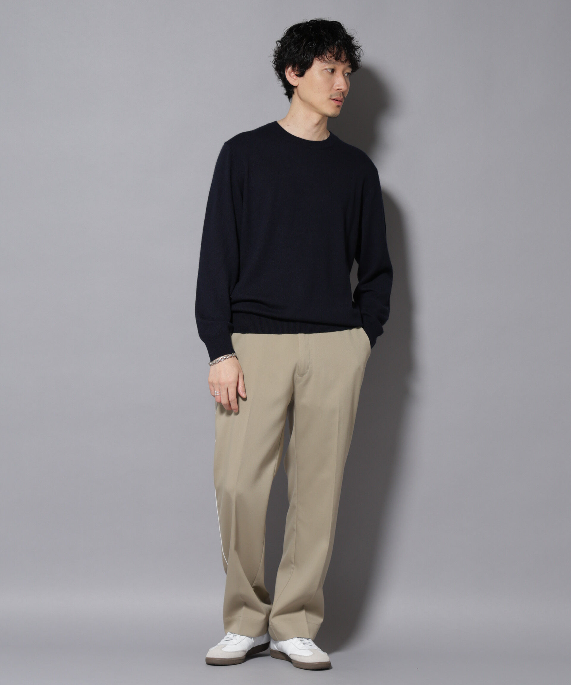 nano･universe「カシミヤミックスクルーネックニット」|ニット・セーター|