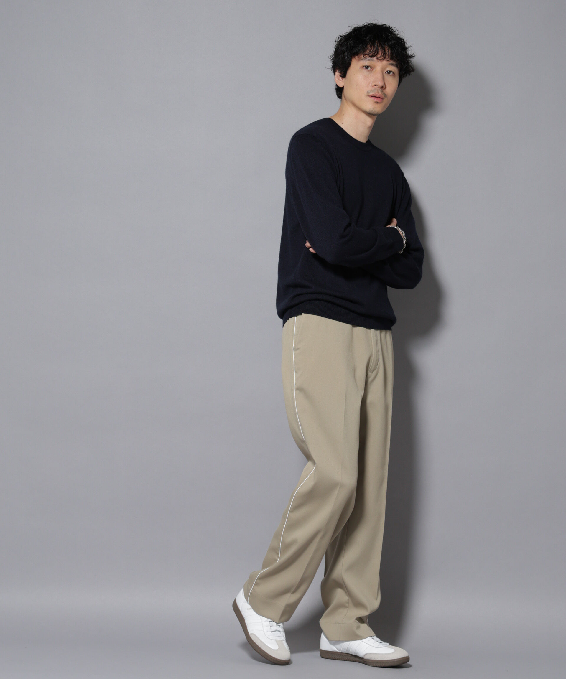 nano･universe「カシミヤミックスクルーネックニット」|ニット・セーター|