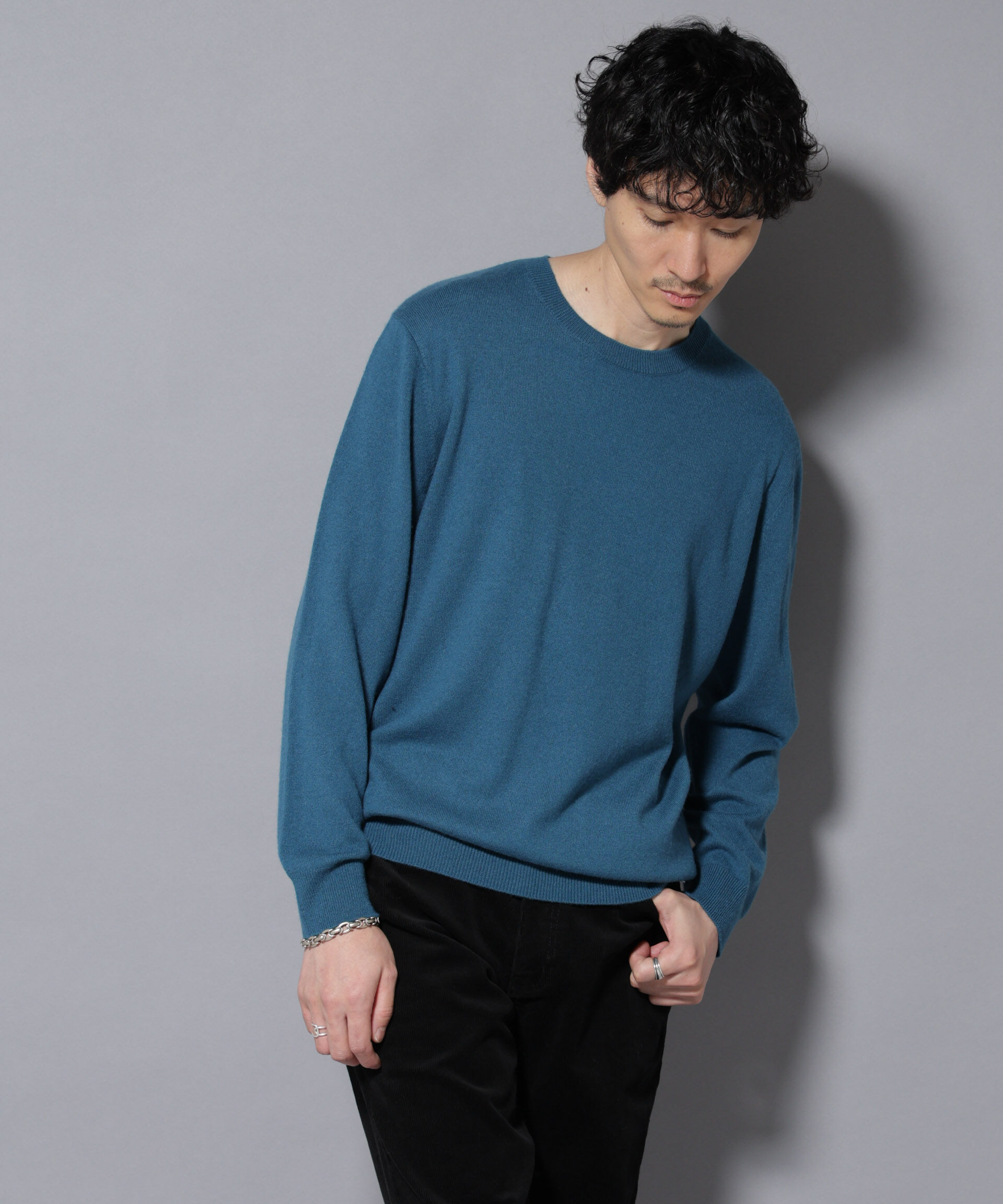 nano･universe「カシミヤミックスクルーネックニット」|ニット・セーター|