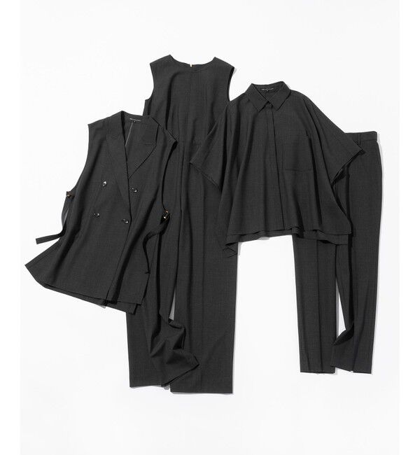 23区「【洗える】TWマットクロス テーラード ジレ」|その他|