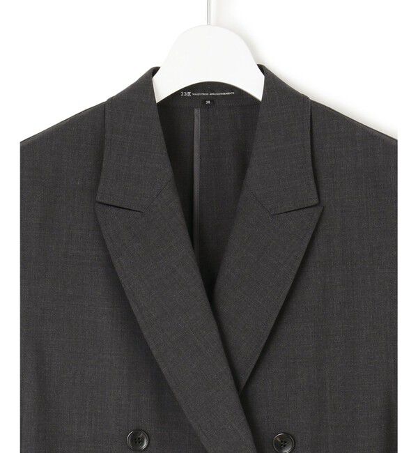 23区「【洗える】TWマットクロス テーラード ジレ」|その他|