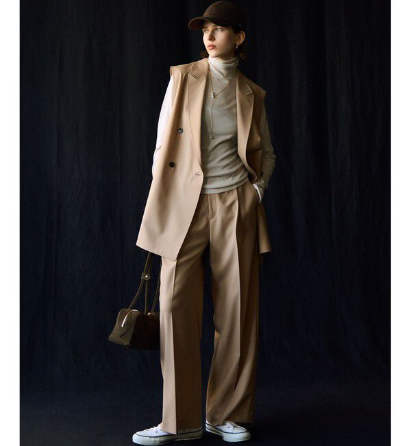 23区「【洗える】TWマットクロス テーラード ジレ」|その他|