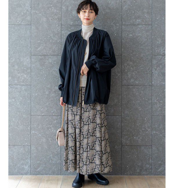 23区「【撥水加工】ソフトメモリータフタ ミドル丈 ブルゾン」|その他|