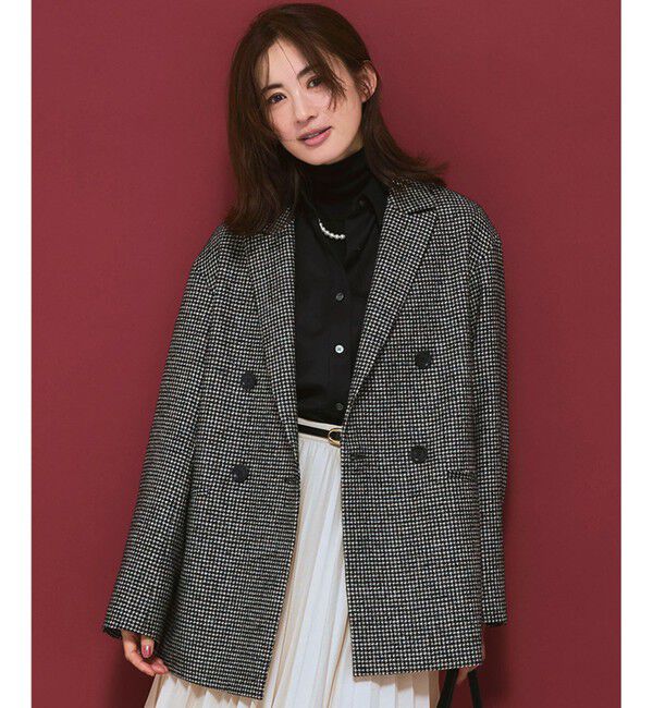 23区「【見上愛さん着用/VERY12月号掲載】ループミックスツイード ダブル ジャコット」|その他|モノトーン