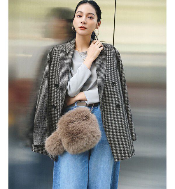 23区「【見上愛さん着用/VERY12月号掲載】ループミックスツイード ダブル ジャコット」|その他|