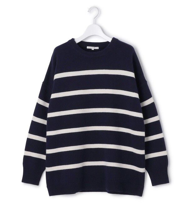 23区「【SLOW/一部店舗限定】ソフトウール ボーダー ニット」|ニット・セーター|