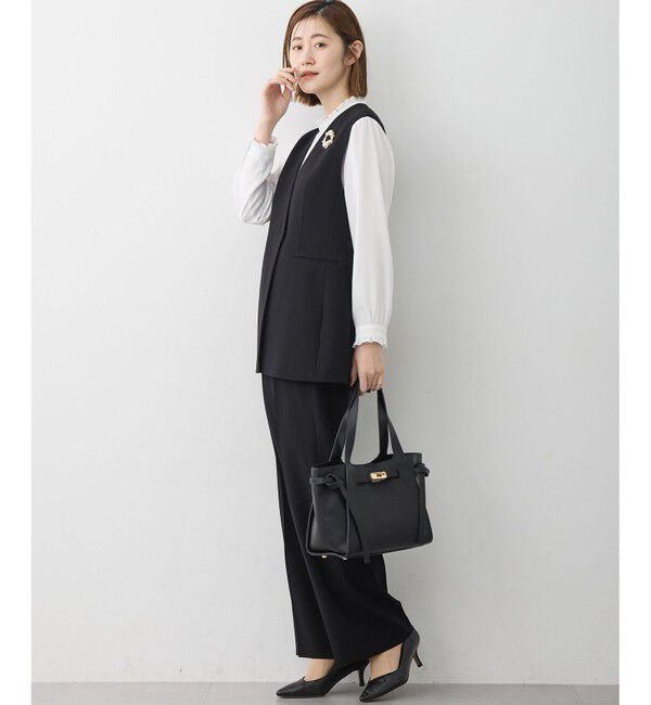 23区「【セットアップ対応/洗える】トリアセダブルジョーゼット ジレ」|その他|